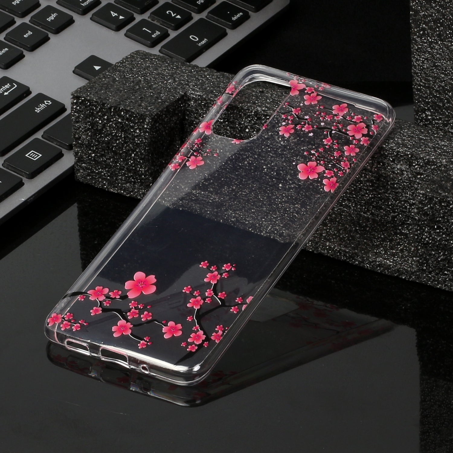 For Samsung Galaxy S20 Plus/S20 Plus 5G [IMD Pattern Printing] TPU Mobile Shell Casing - Plum Blossom