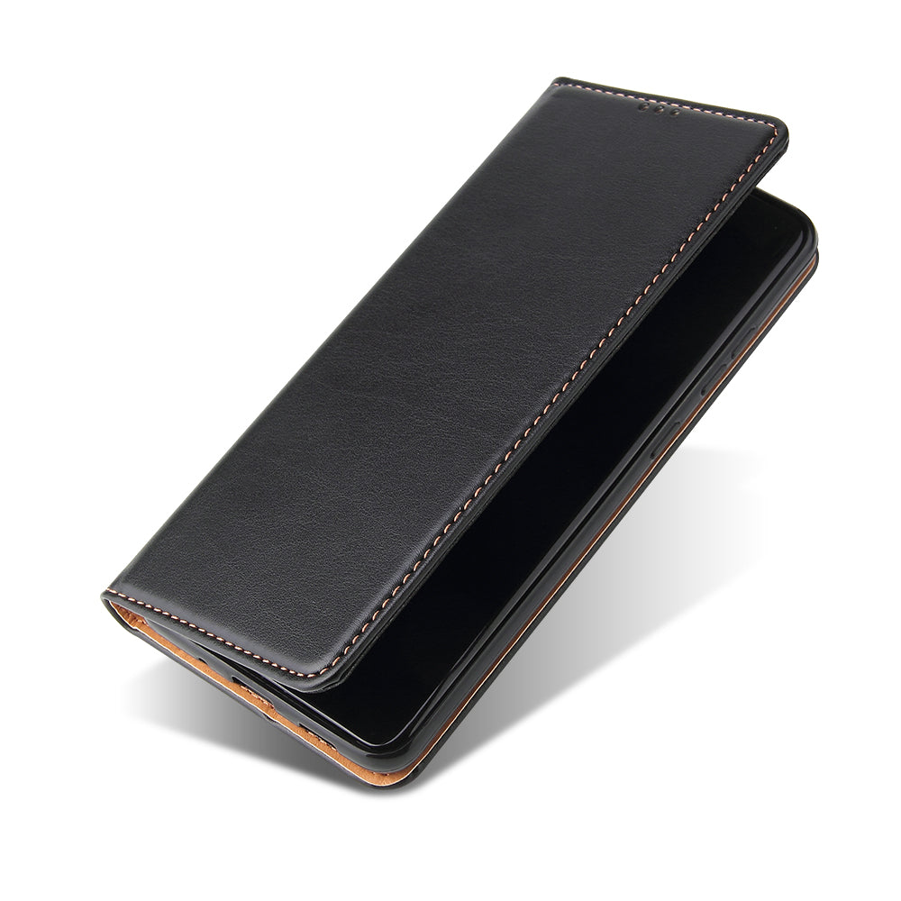 Textured Leather Wallet Stand Protection Case Shell for Samsung Galaxy S20 Ultra - Black