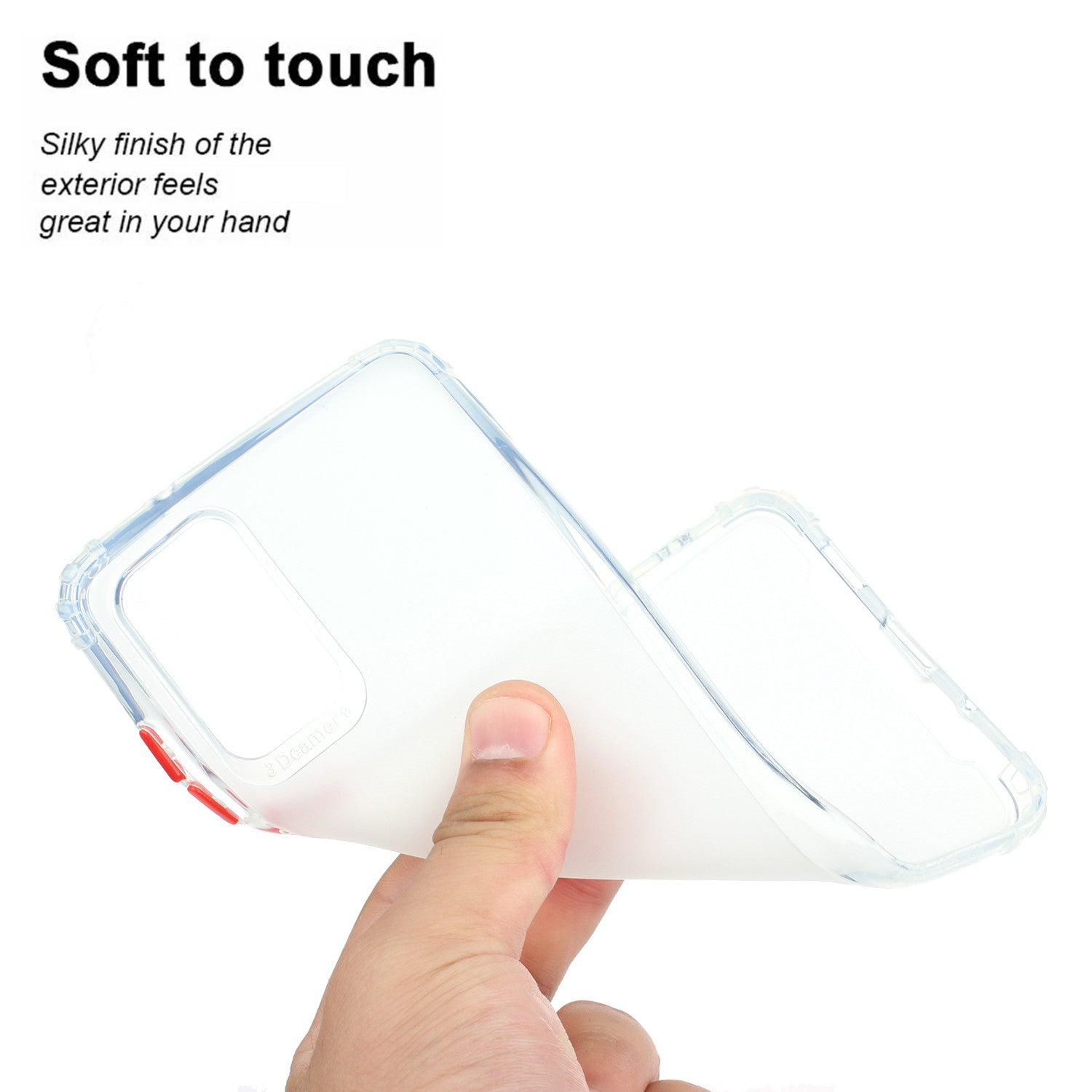 Soft Drop-proof Matte TPU Phone Case for Samsung Galaxy S20 Plus - White