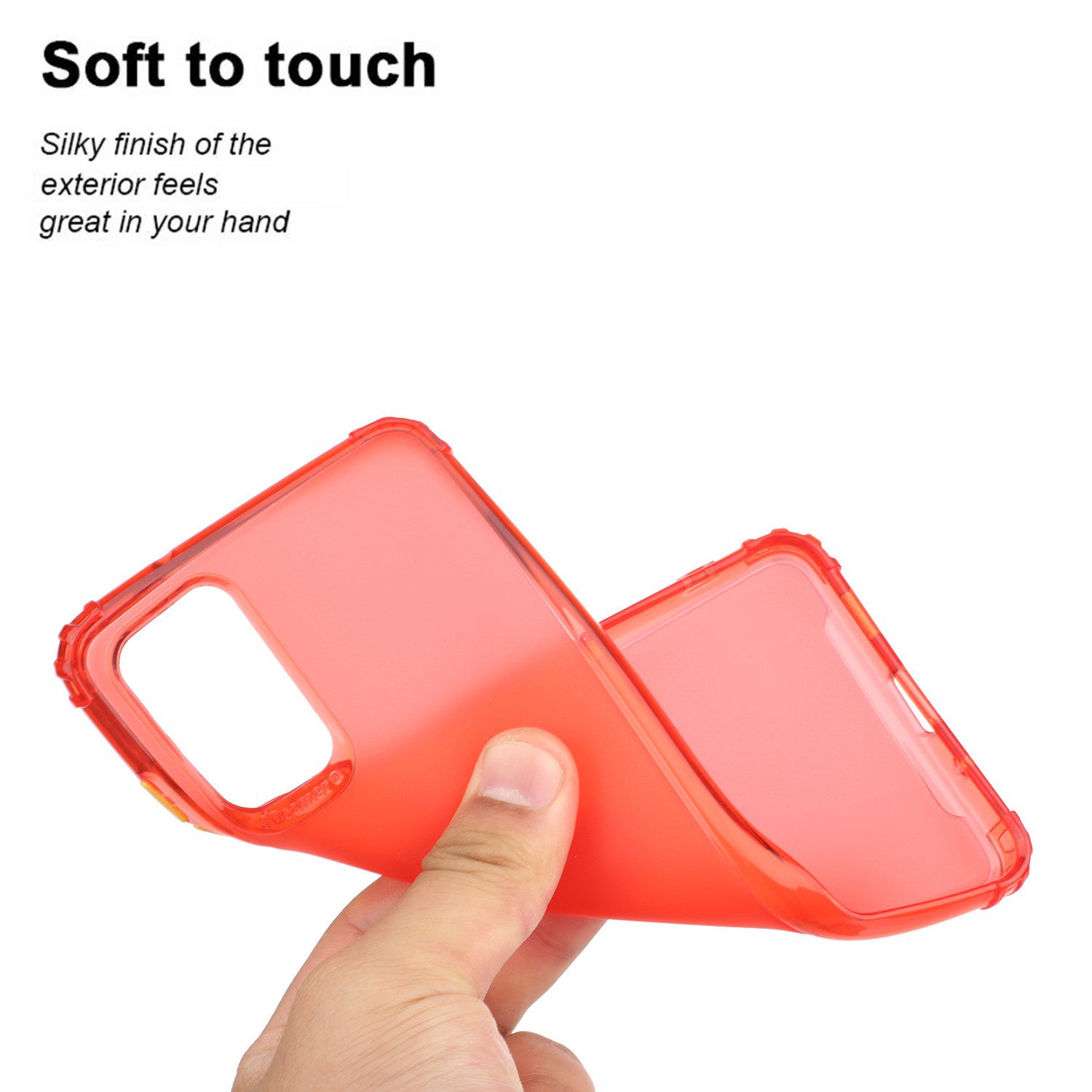 Soft Drop-proof Matte TPU Phone Case for Samsung Galaxy S20 Plus - Red