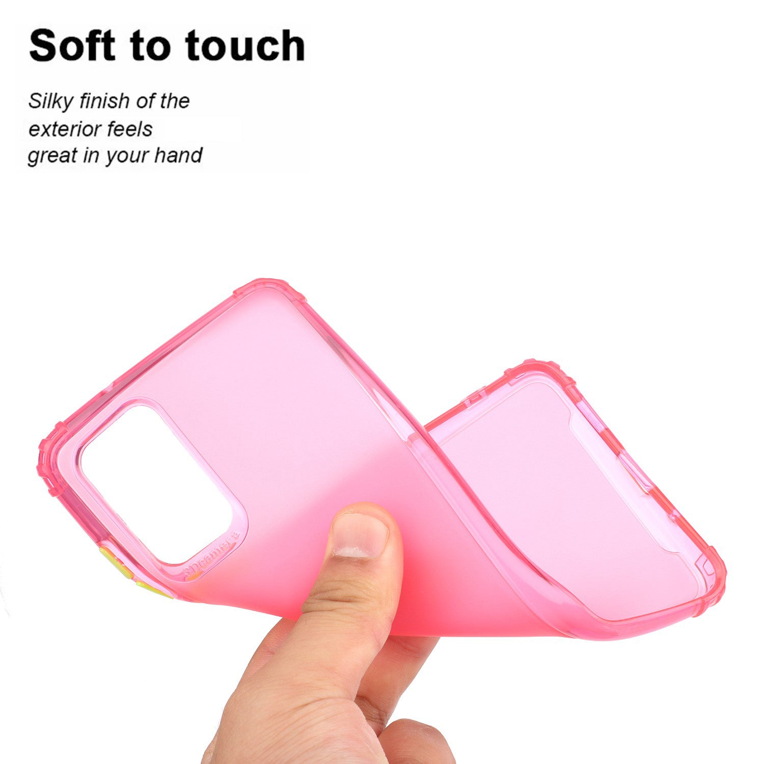 Soft Drop-proof Matte TPU Phone Case for Samsung Galaxy S20 Plus - Rose