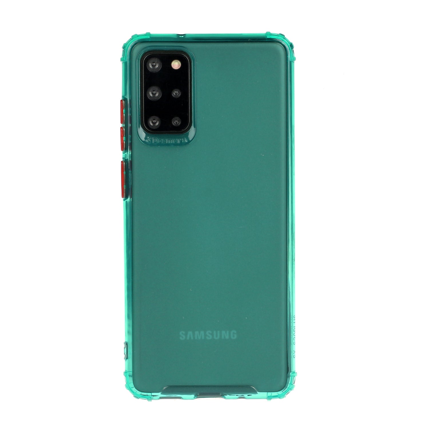 Soft Drop-proof Matte TPU Phone Case for Samsung Galaxy S20 Plus - Cyan