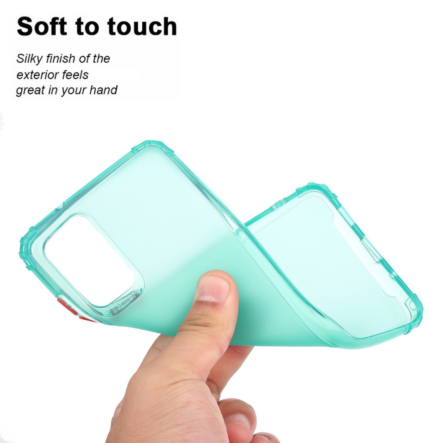 Soft Drop-proof Matte TPU Phone Case for Samsung Galaxy S20 Plus - Cyan