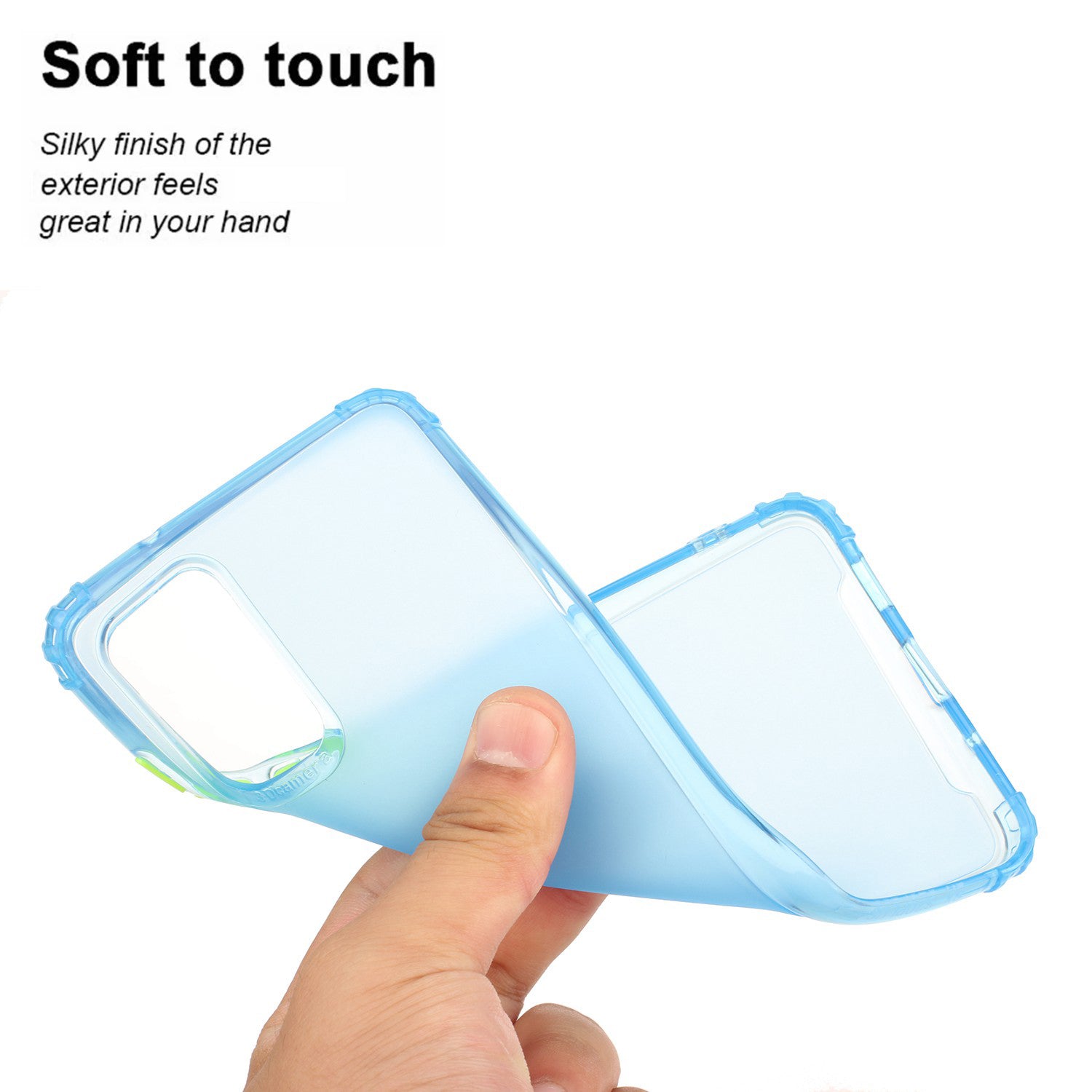 Soft Drop-proof Matte TPU Phone Case for Samsung Galaxy S20 Plus - Baby Blue