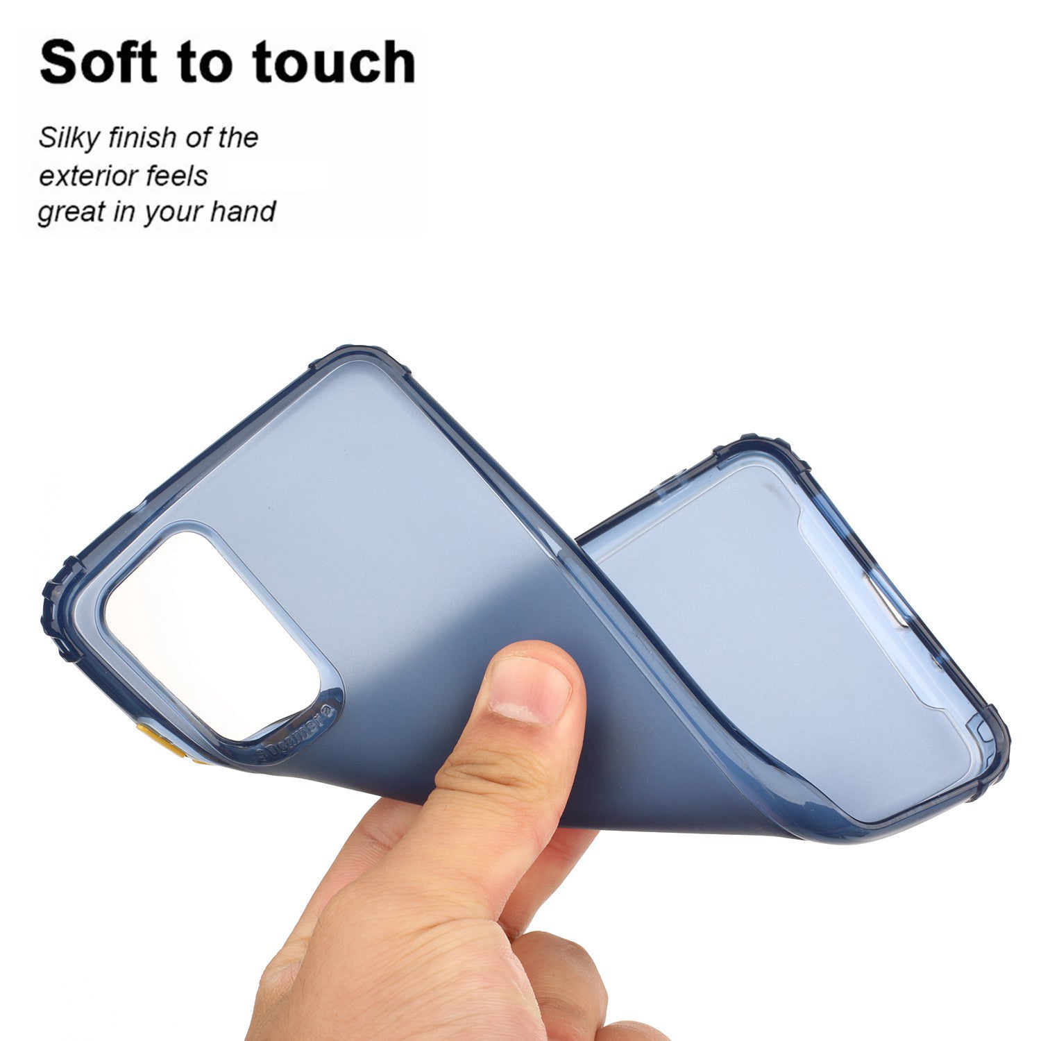 Soft Drop-proof Matte TPU Phone Case for Samsung Galaxy S20 Plus - Dark Blue