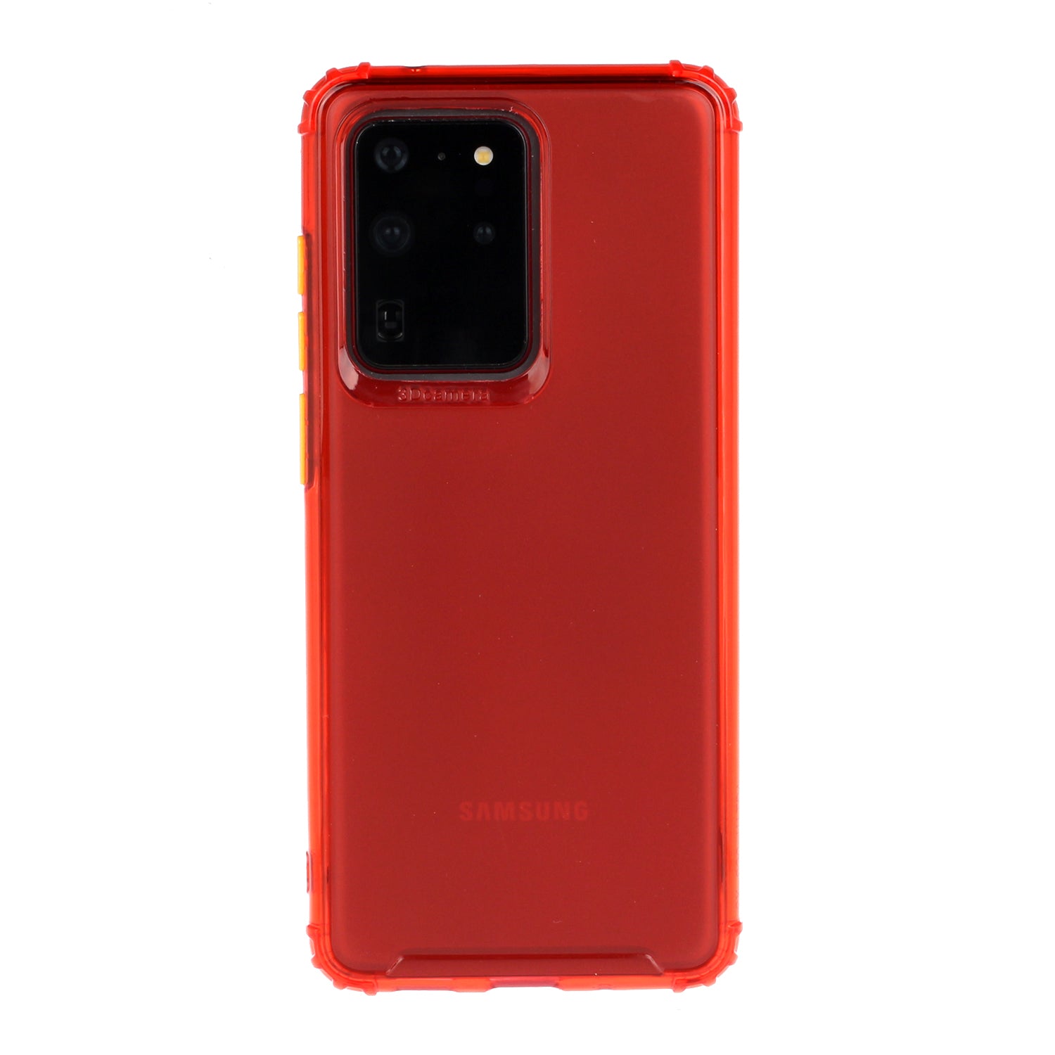 Drop-proof Matte TPU Phone Case for Samsung Galaxy S20 Ultra - Red