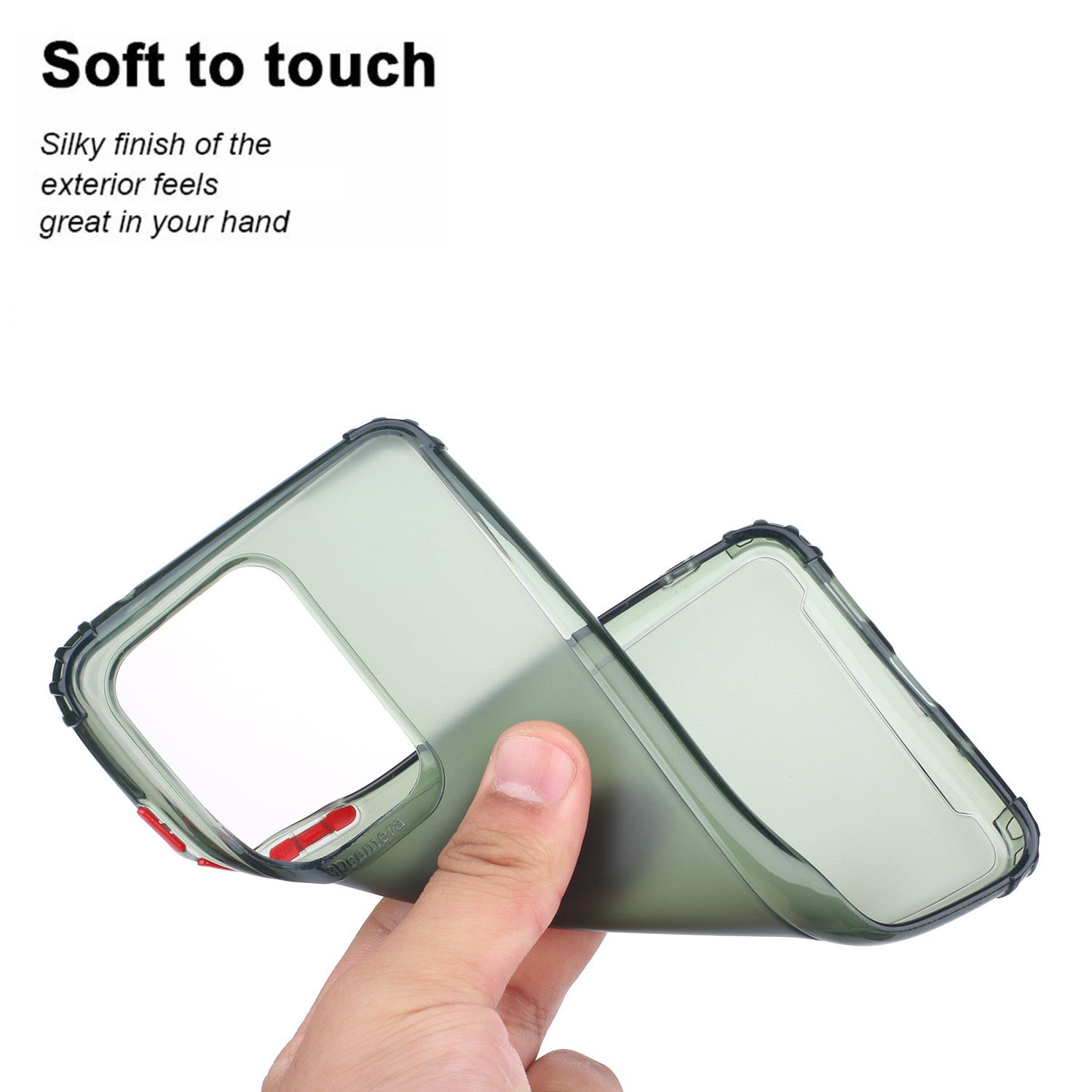 Drop-proof Matte TPU Phone Case for Samsung Galaxy S20 Ultra - Dark Green