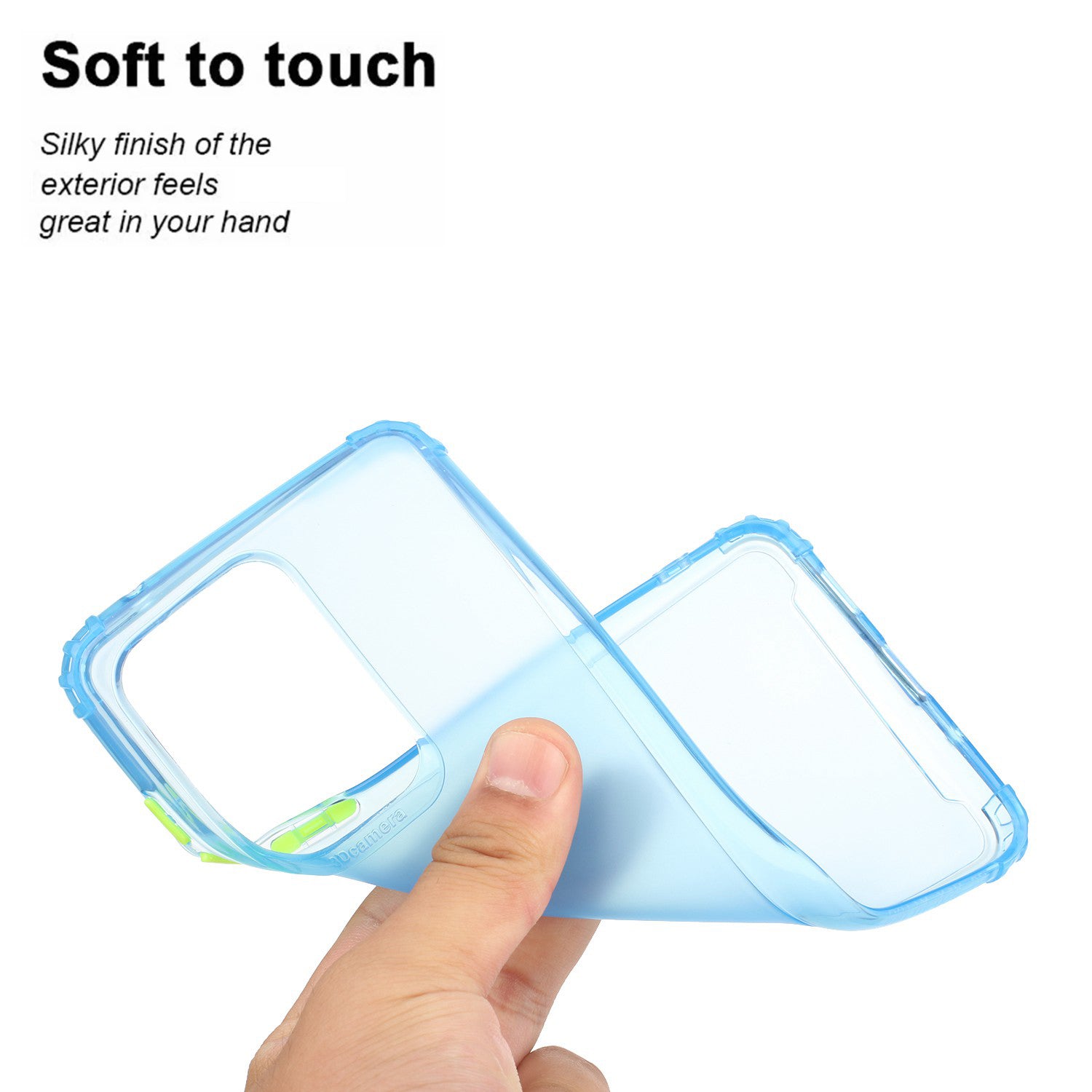 Drop-proof Matte TPU Phone Case for Samsung Galaxy S20 Ultra - Baby Blue