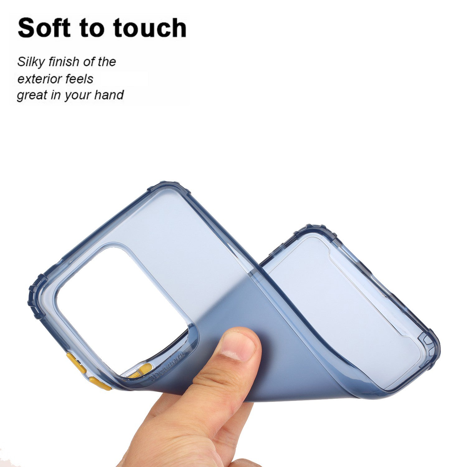 Drop-proof Matte TPU Phone Case for Samsung Galaxy S20 Ultra - Dark Blue