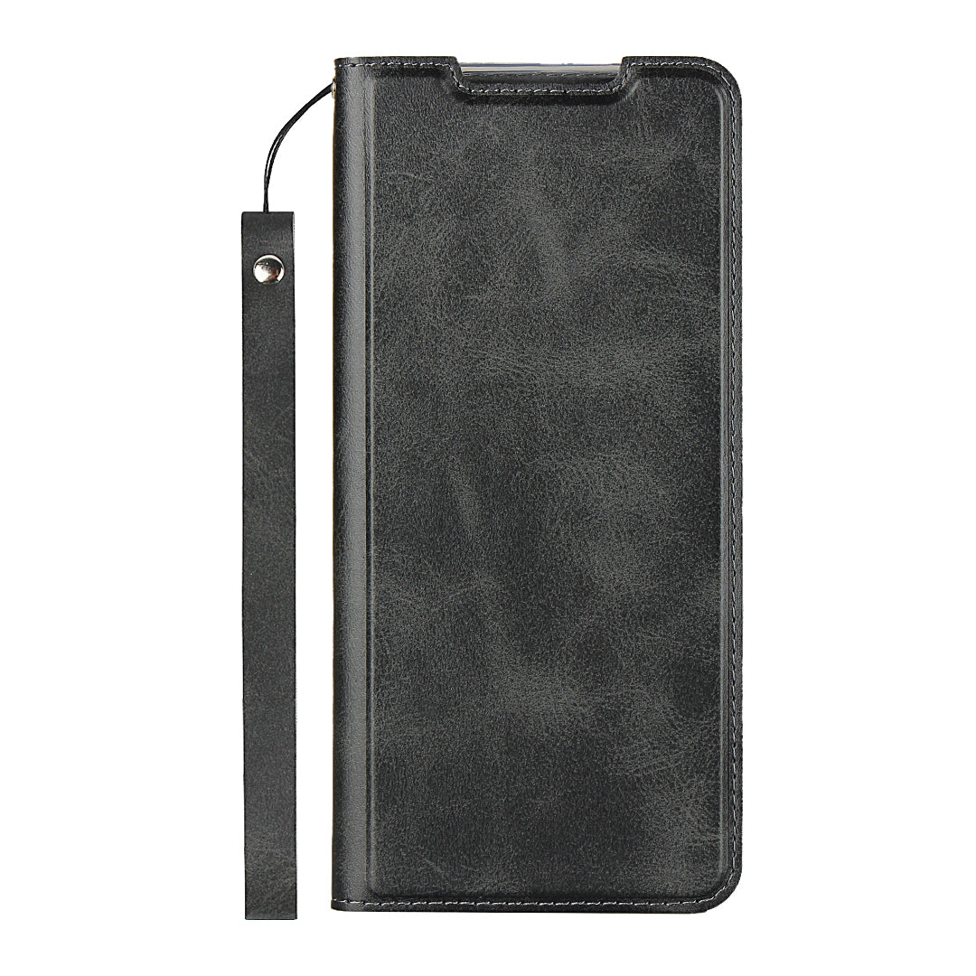 Leather Stand Case with Card Slot for Samsung Galaxy S20 Ultra - Black