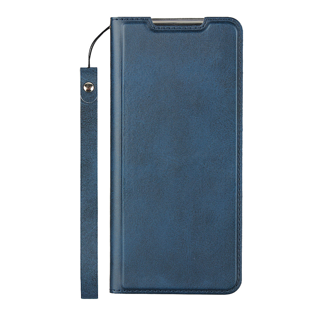 Leather Stand Case with Card Slot for Samsung Galaxy S20 Ultra - Blue