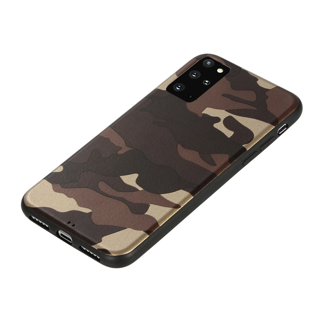 Camouflage Pattern TPU Shell Case for Samsung Galaxy S20 Plus - Brown