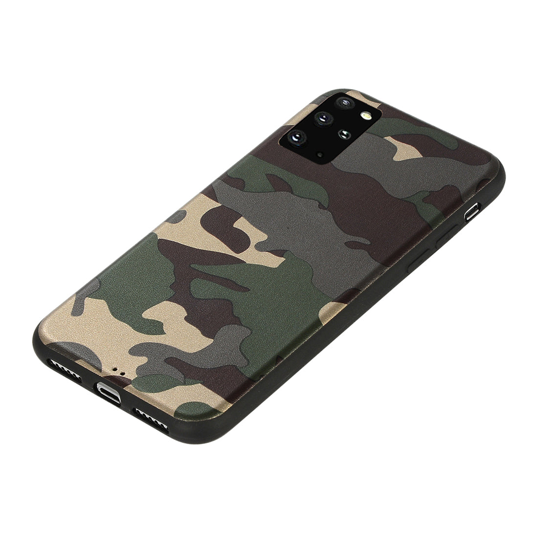 Camouflage Pattern TPU Shell Case for Samsung Galaxy S20 Plus - Green