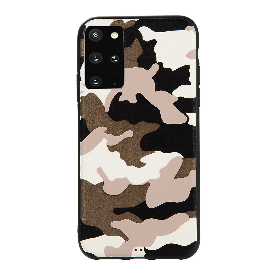 Camouflage Pattern TPU Shell Case for Samsung Galaxy S20 Plus - White