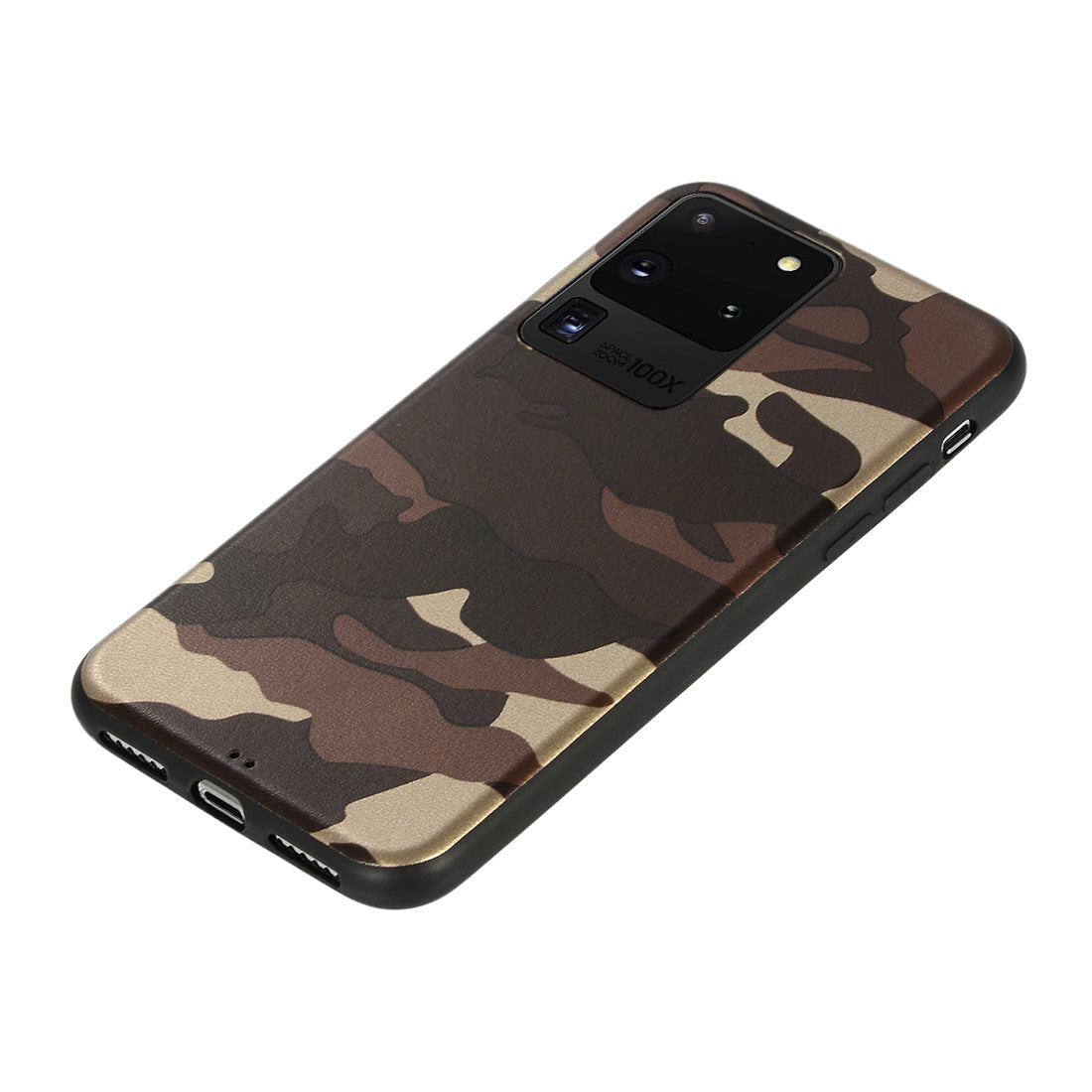 Camouflage Pattern TPU Back Case for Samsung Galaxy S20 Ultra - Brown