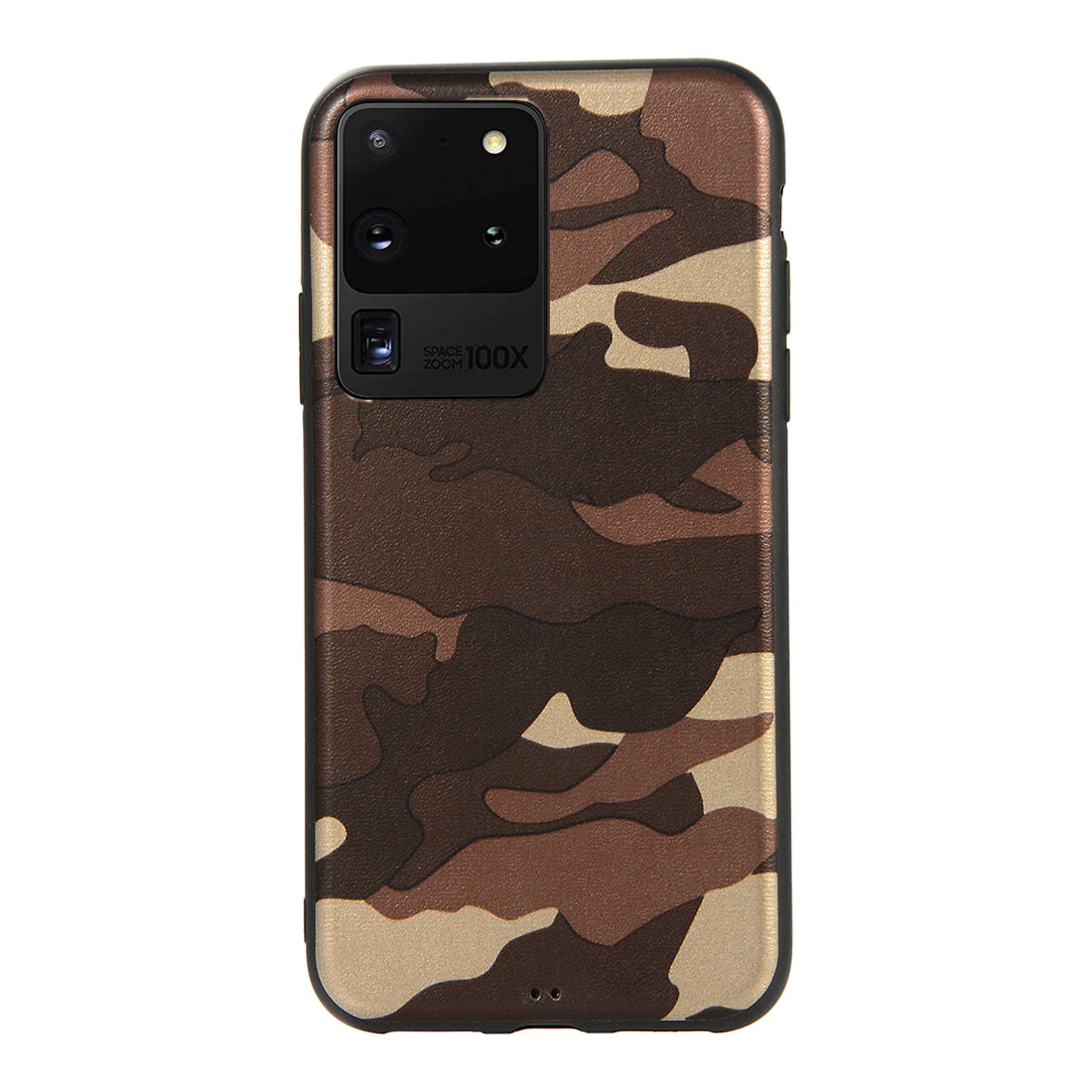 Camouflage Pattern TPU Back Case for Samsung Galaxy S20 Ultra - Brown