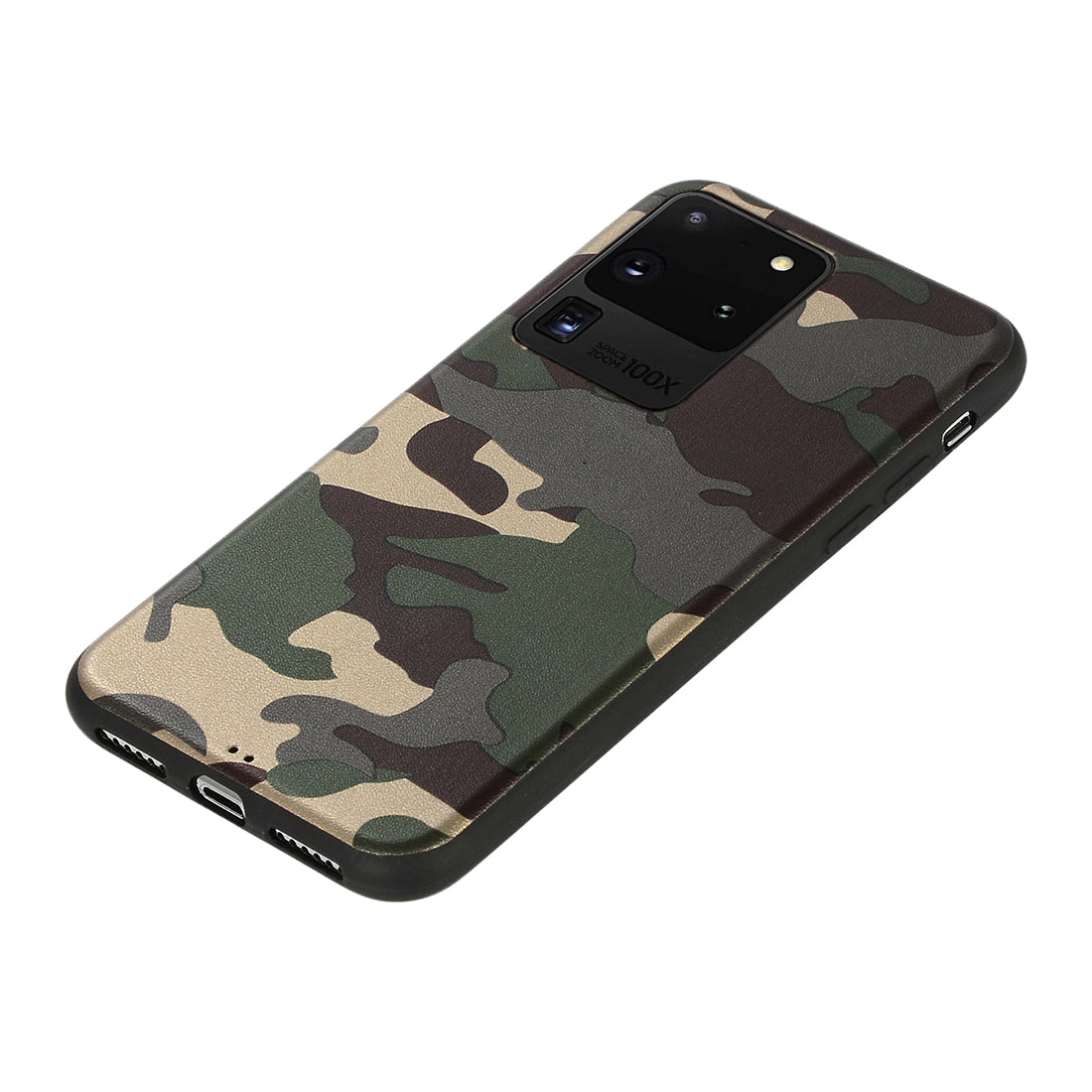 Camouflage Pattern TPU Back Case for Samsung Galaxy S20 Ultra - Green