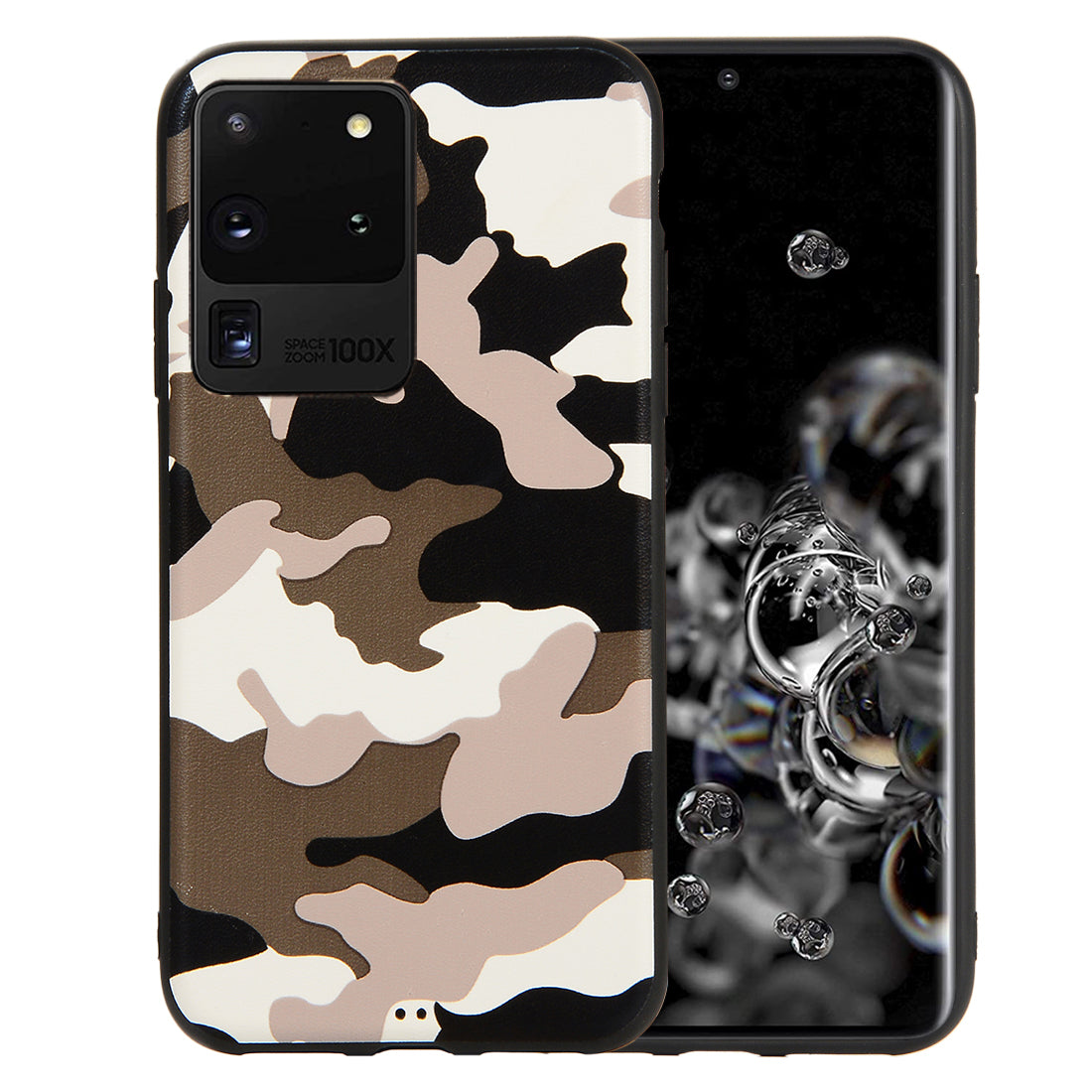 Camouflage Pattern TPU Back Case for Samsung Galaxy S20 Ultra - White