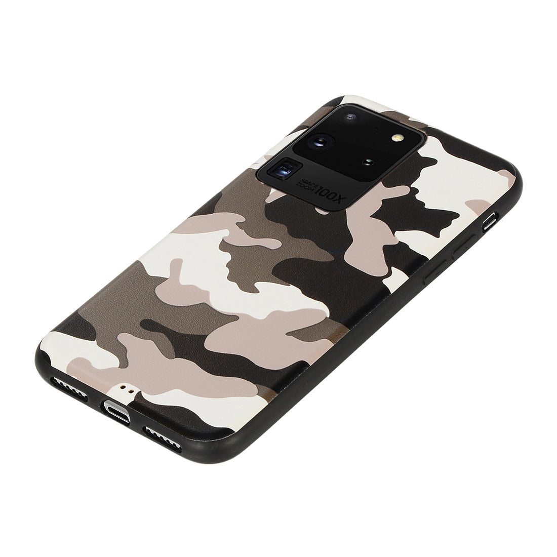 Camouflage Pattern TPU Back Case for Samsung Galaxy S20 Ultra - White