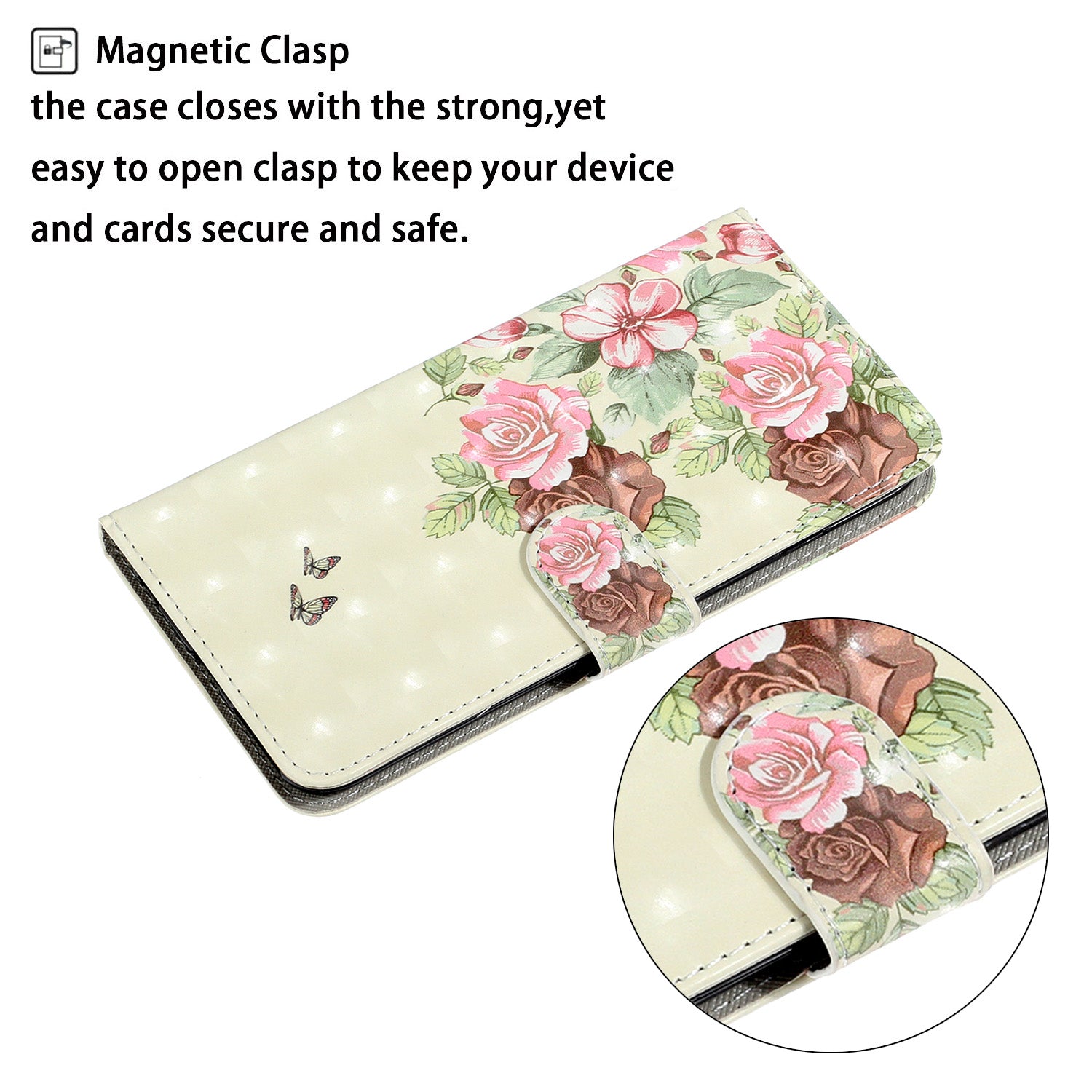 Light Spot Decor Patterned Leather Wallet Cover for Samsung Galaxy S20 4G/S20 5G - Pink Flower and Butterfly