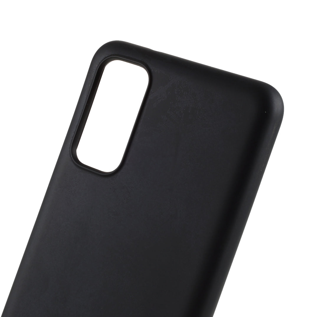 X-LEVEL Dynamic Series Liquid Silicone Soft Cover Shell for Samsung Galaxy S20 4G/S20 5G - Black