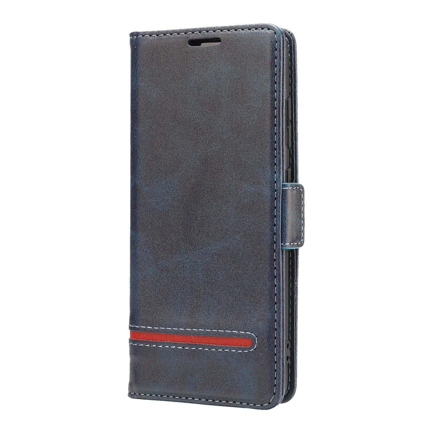 Wallet Stand Magnetic Leather Phone Casing for Samsung Galaxy S20 4G/S20 5G - Blue