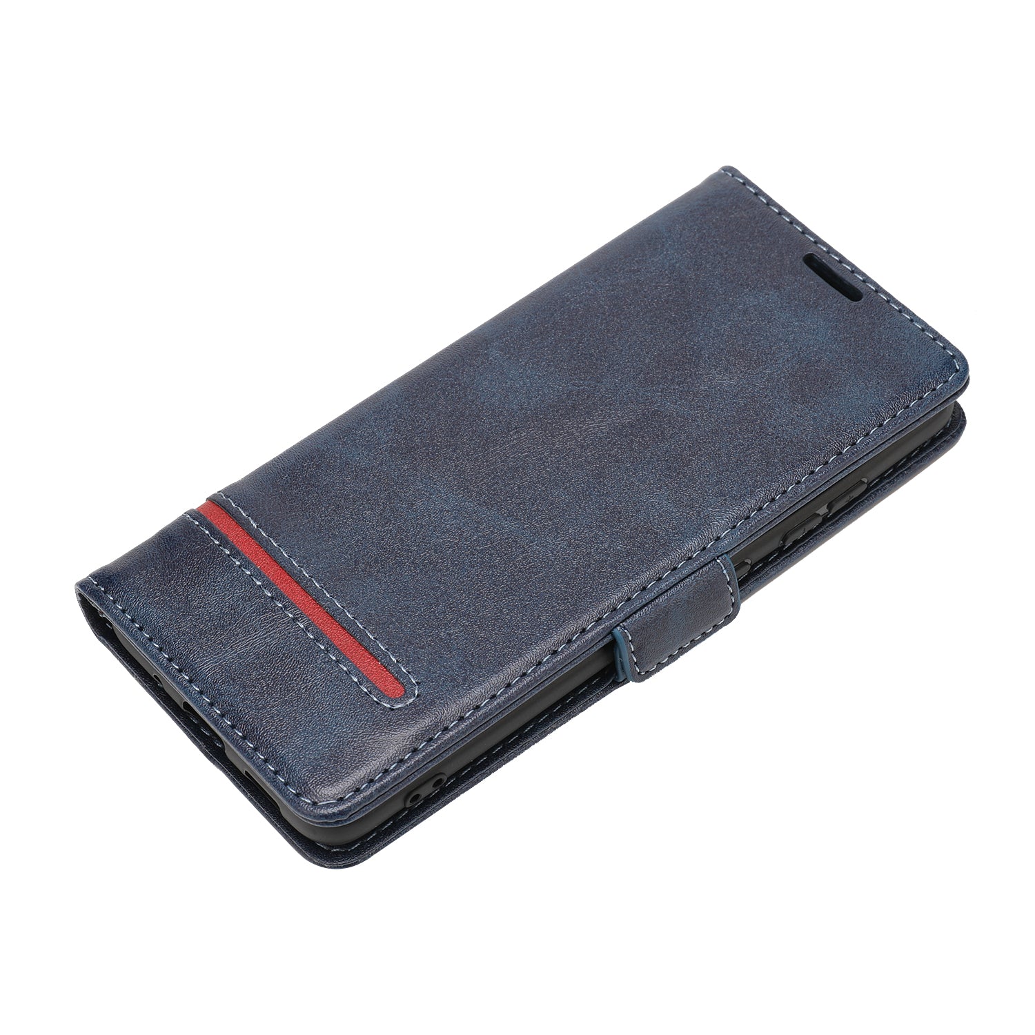 Wallet Stand Magnetic Leather Phone Casing for Samsung Galaxy S20 4G/S20 5G - Blue