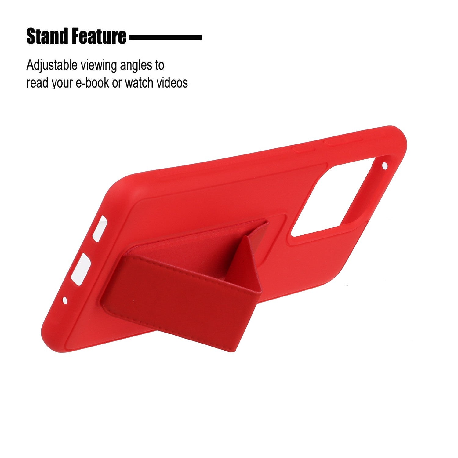 For Samsung Galaxy S20 Ultra Magnetic Hand Strap Kickstand TPU + PC Phone Cover - Red