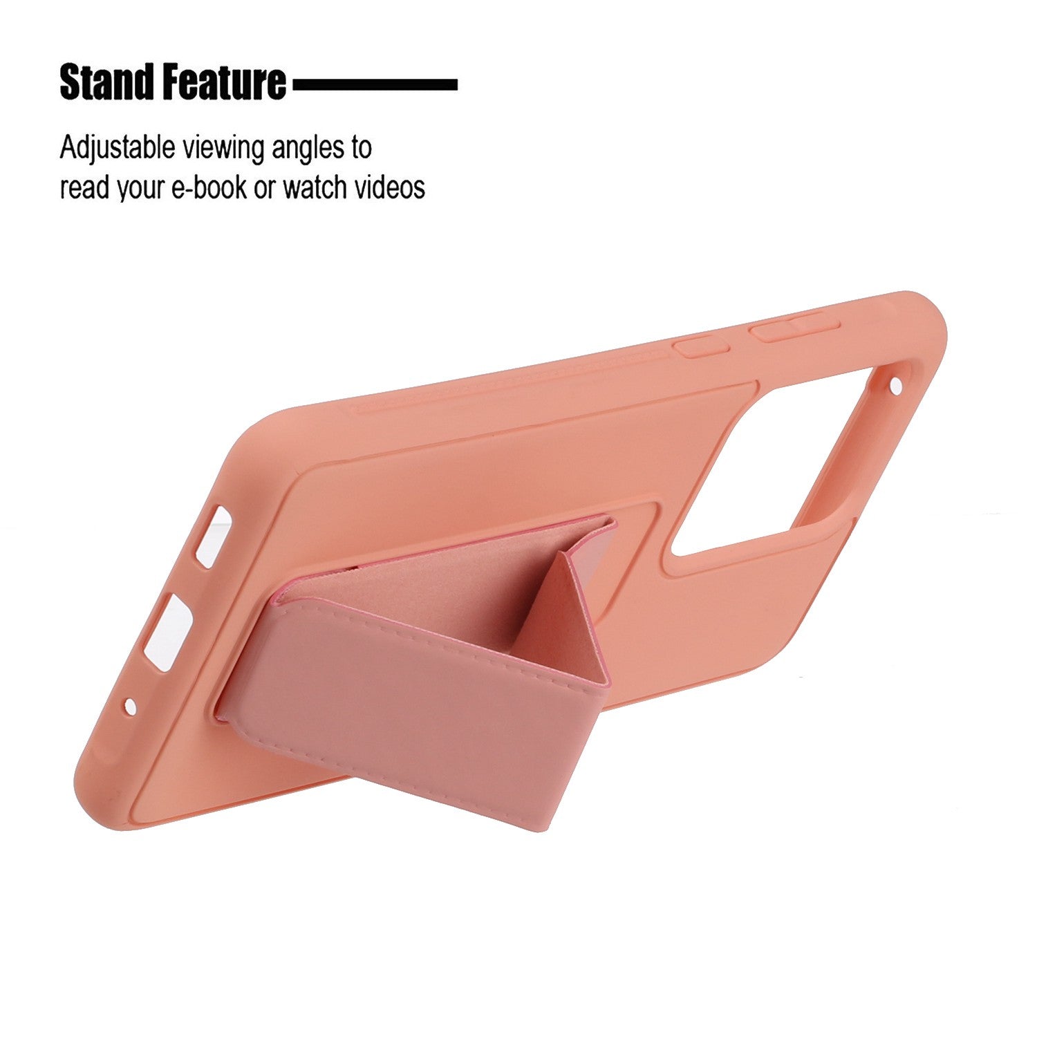 For Samsung Galaxy S20 Ultra Magnetic Hand Strap Kickstand TPU + PC Phone Cover - Pink