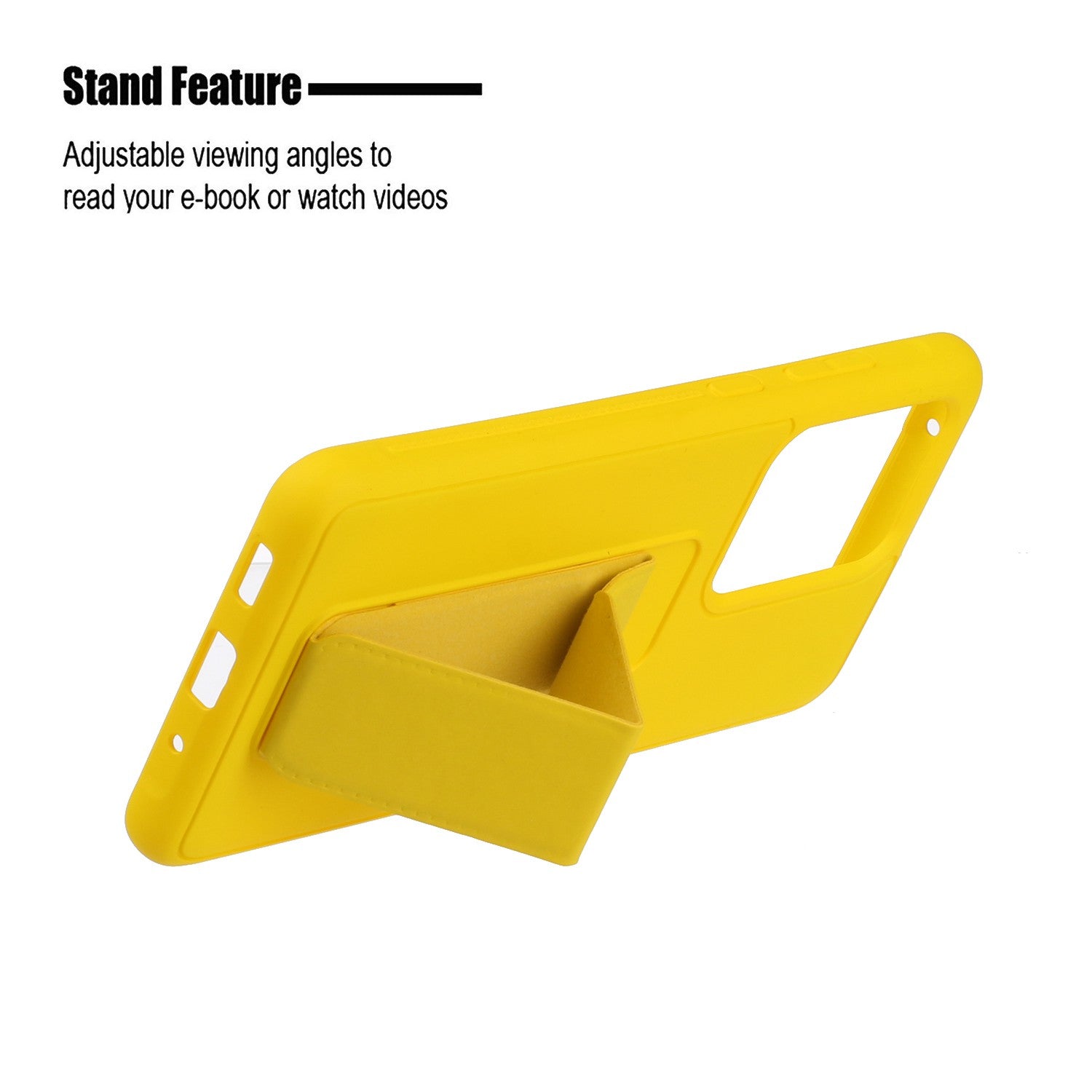 For Samsung Galaxy S20 Ultra Magnetic Hand Strap Kickstand TPU + PC Phone Cover - Yellow