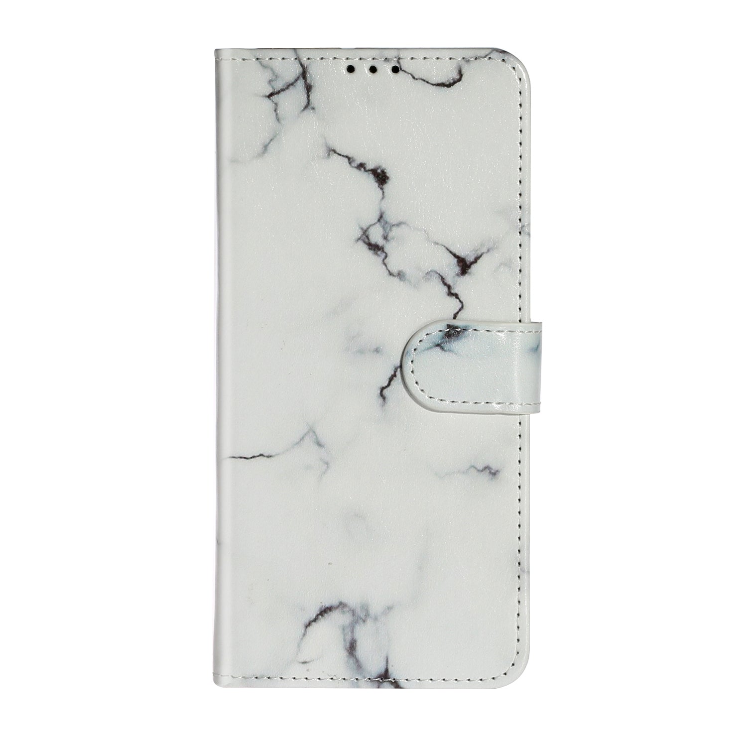 Pattern Printing Magnetic Leather Phone Case Wallet for Samsung Galaxy S20 Ultra - White