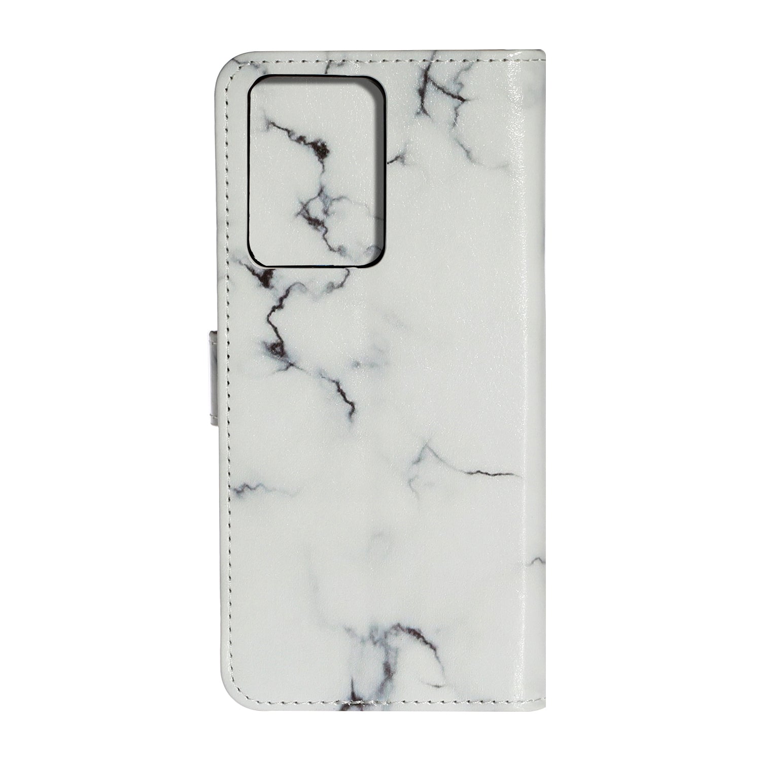 Pattern Printing Magnetic Leather Phone Case Wallet for Samsung Galaxy S20 Ultra - White