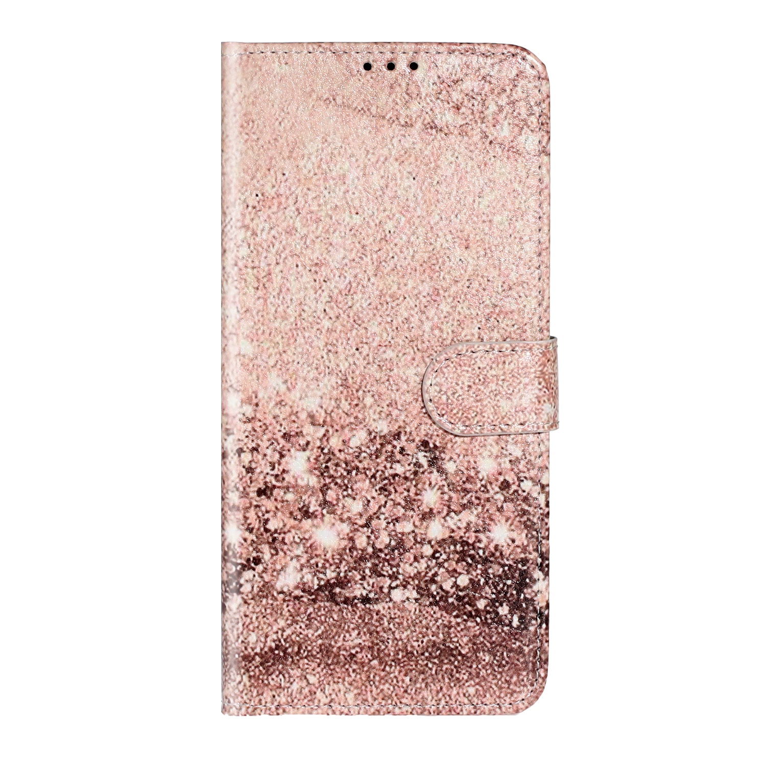 Pattern Printing Magnetic Leather Wallet Cover Phone Case for Samsung Galaxy S20 Plus/S20 Plus 5G - Gold