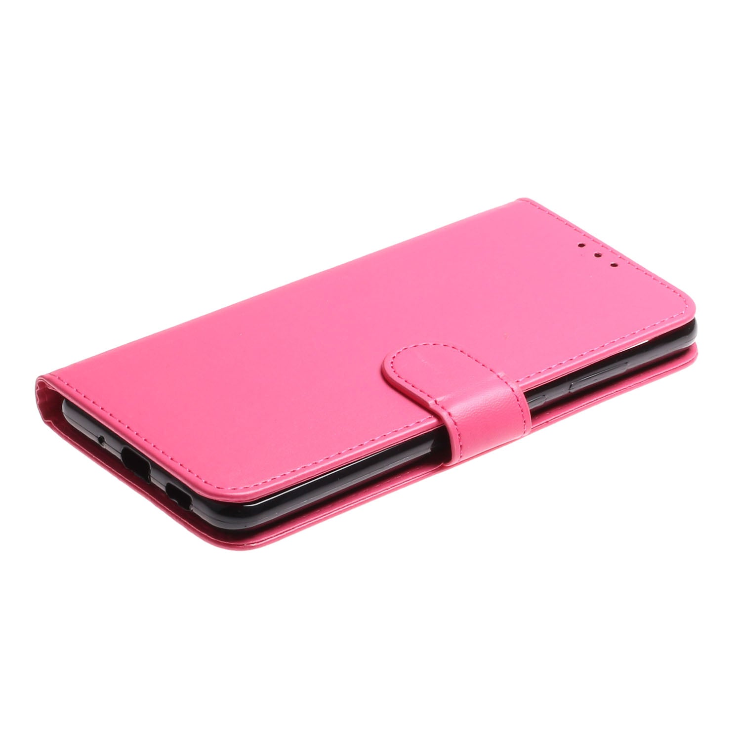 Pure Color Leather Mobile Cover for Samsung Galaxy S20 Plus - Rose