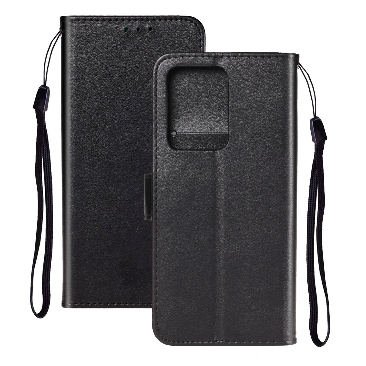 With Wallet Leather Stand Case for Samsung Galaxy S20 Ultra - Black