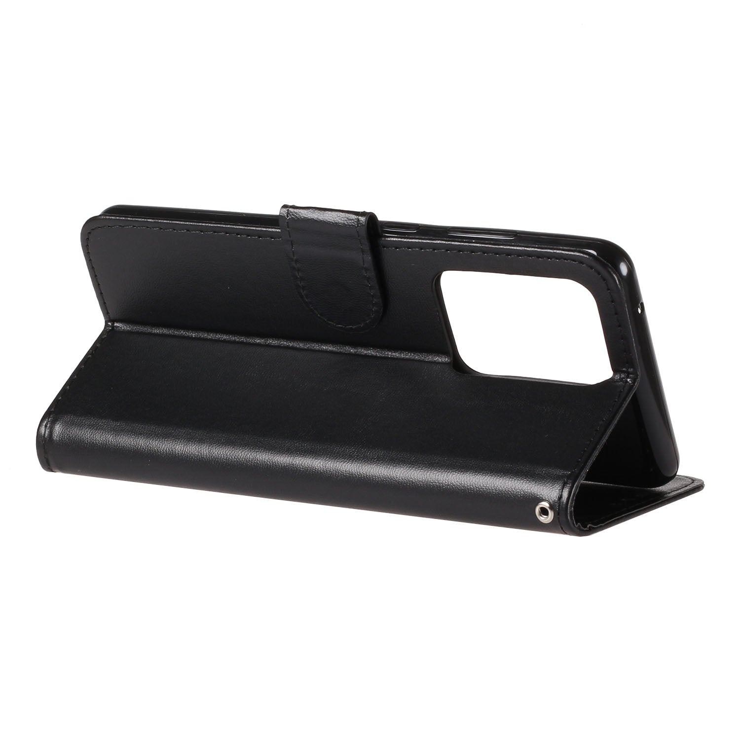 With Wallet Leather Stand Case for Samsung Galaxy S20 Ultra - Black