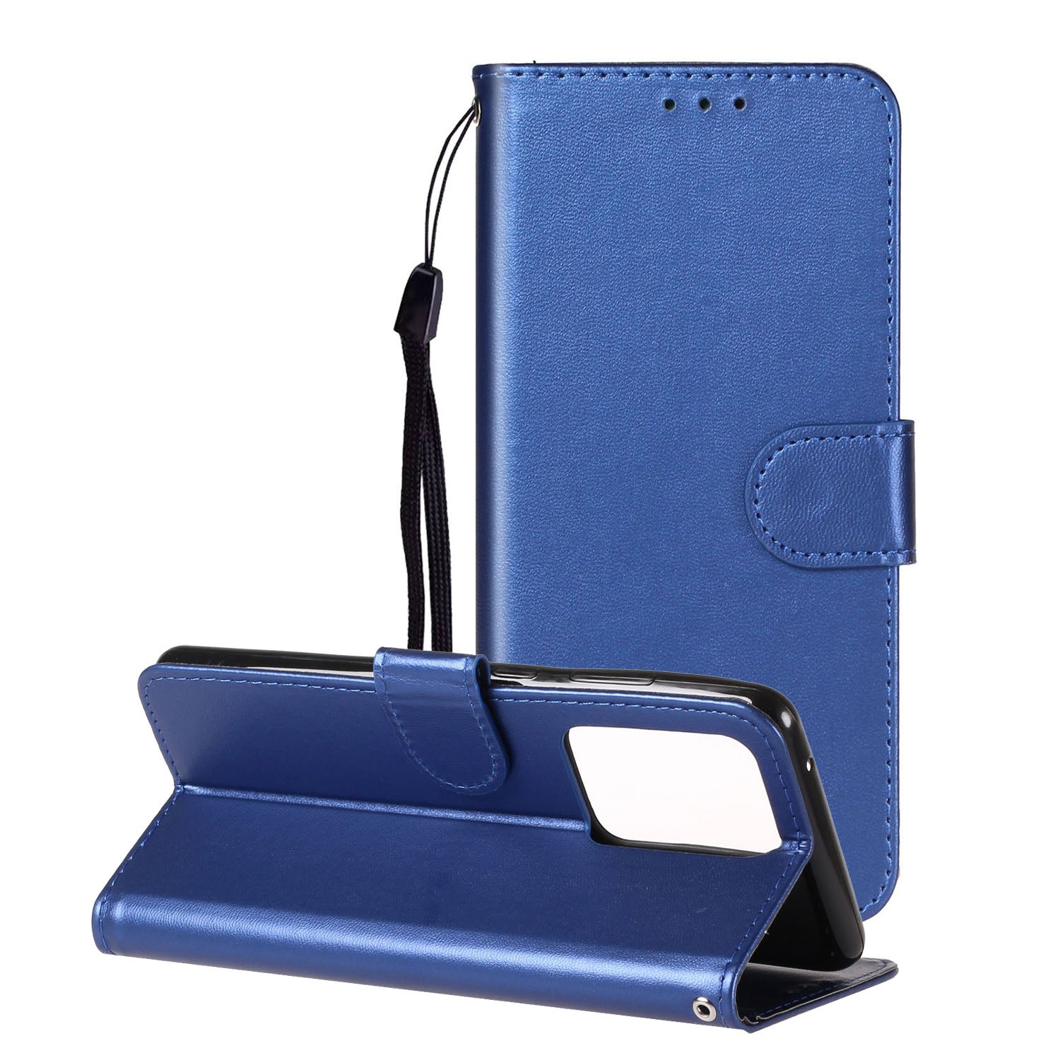 With Wallet Leather Stand Case for Samsung Galaxy S20 Ultra - Blue