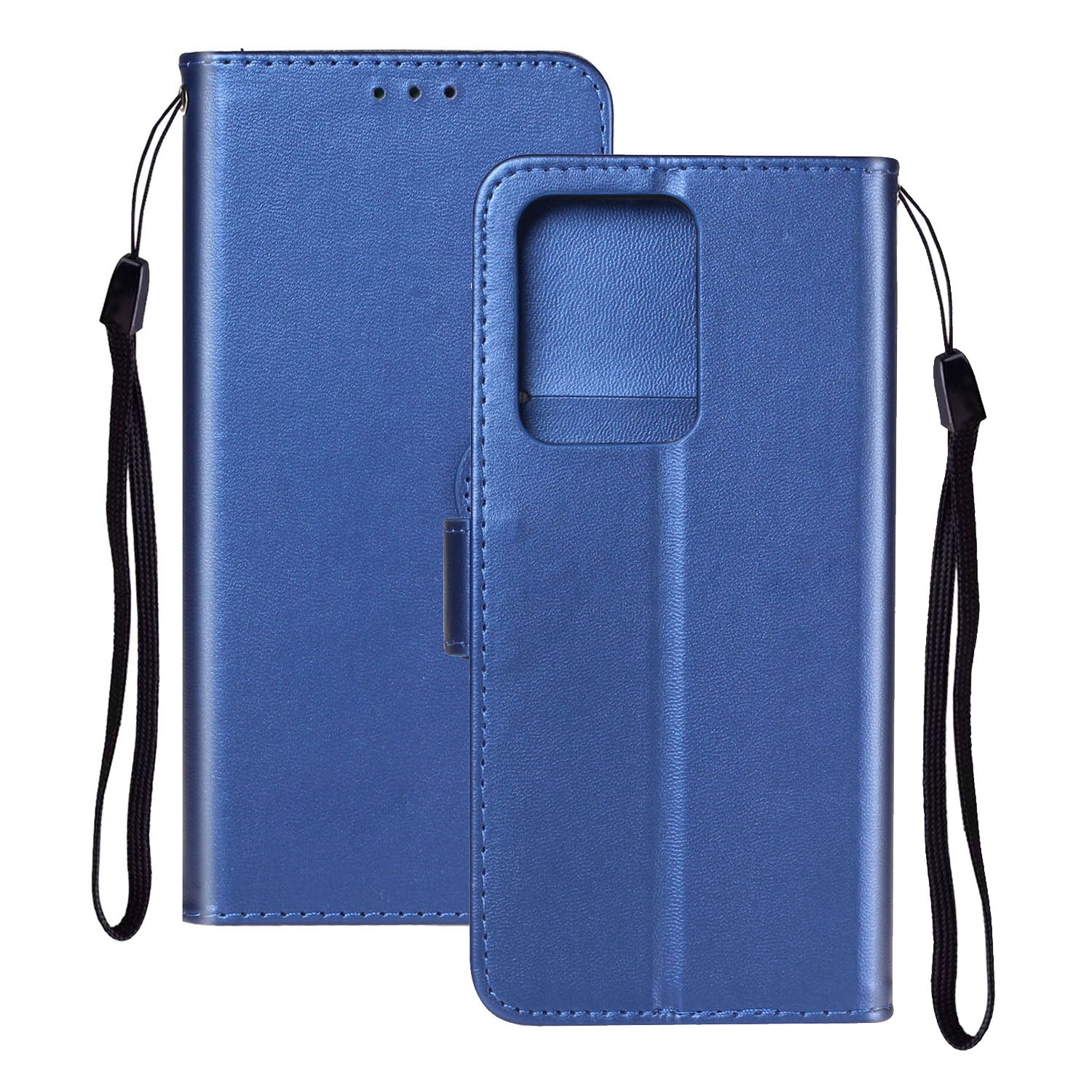 With Wallet Leather Stand Case for Samsung Galaxy S20 Ultra - Blue