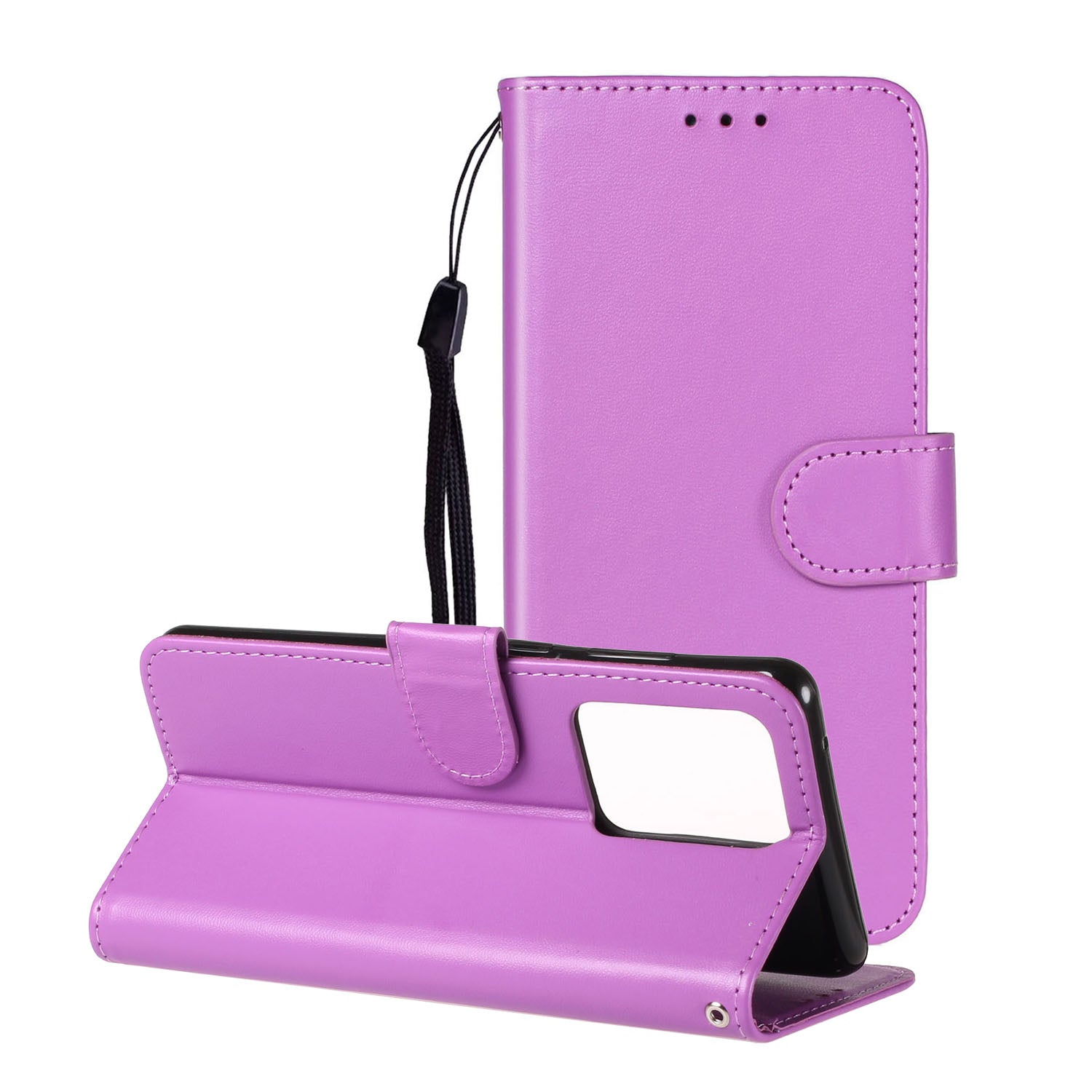 With Wallet Leather Stand Case for Samsung Galaxy S20 Ultra - Purple