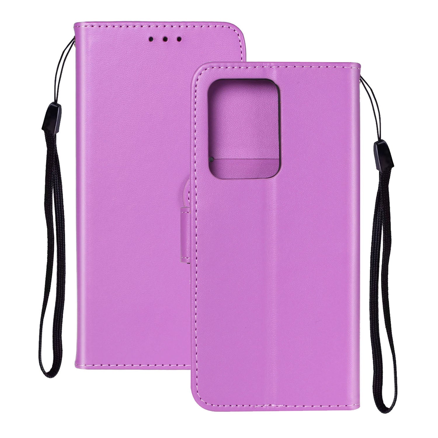 With Wallet Leather Stand Case for Samsung Galaxy S20 Ultra - Purple