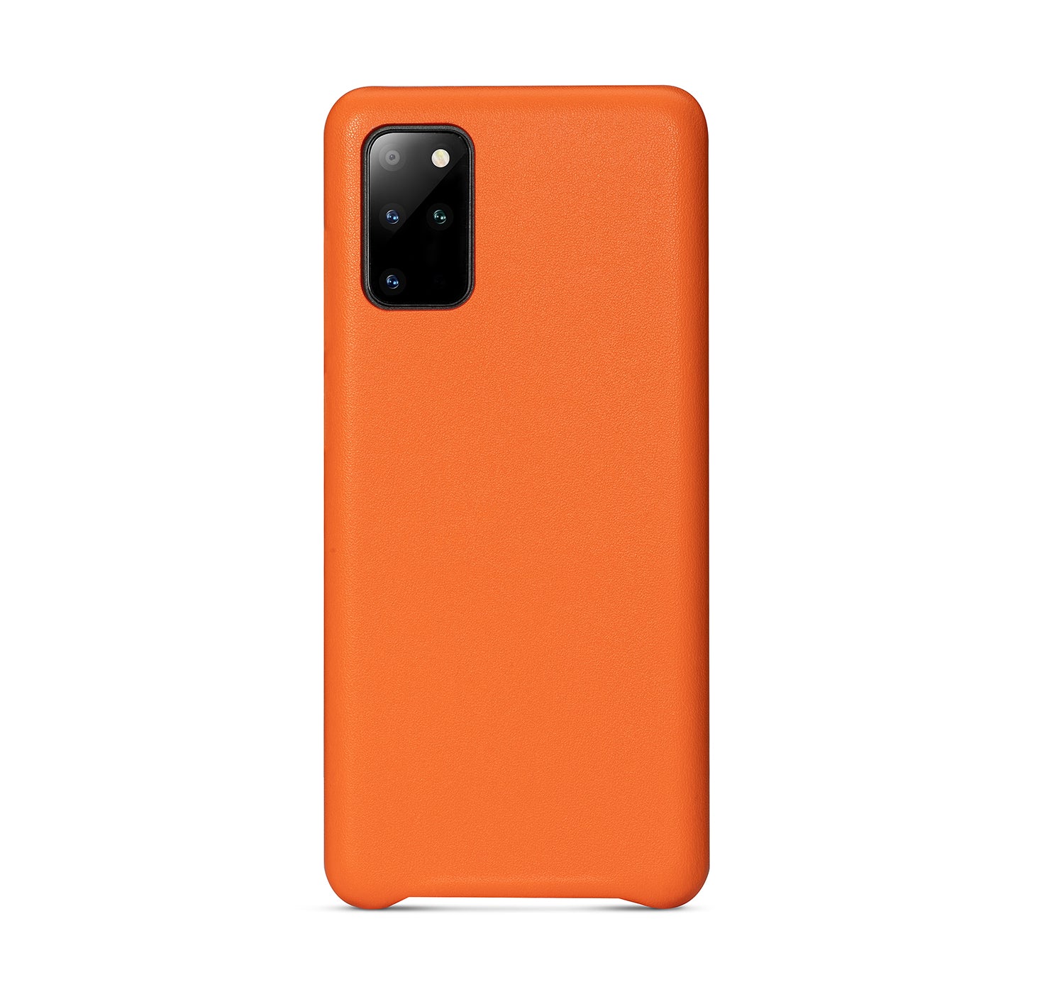 Classic Series PU Leather Coated PC Back Cover for Samsung Galaxy S20 Plus - Orange