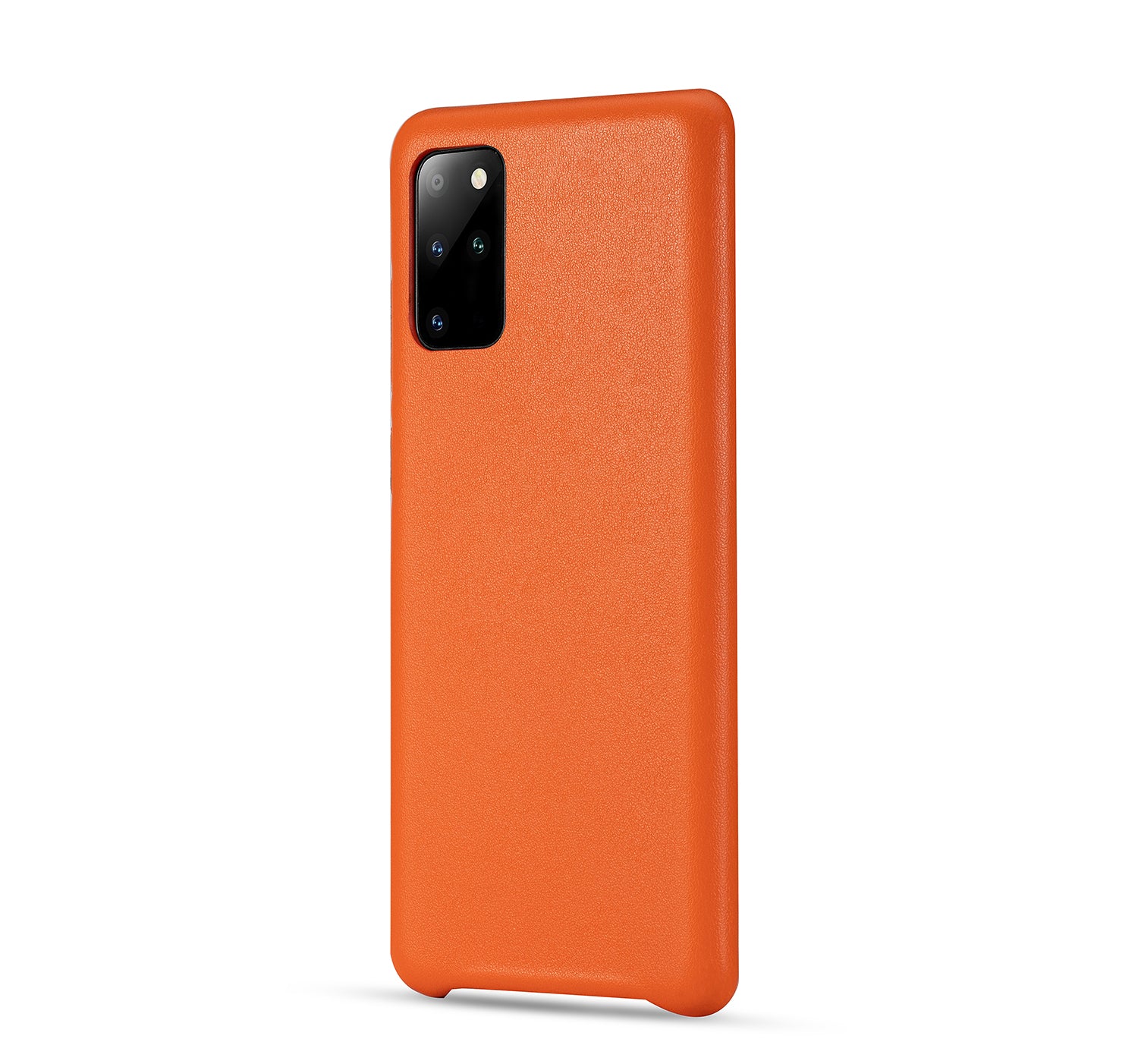 Classic Series PU Leather Coated PC Back Cover for Samsung Galaxy S20 Plus - Orange