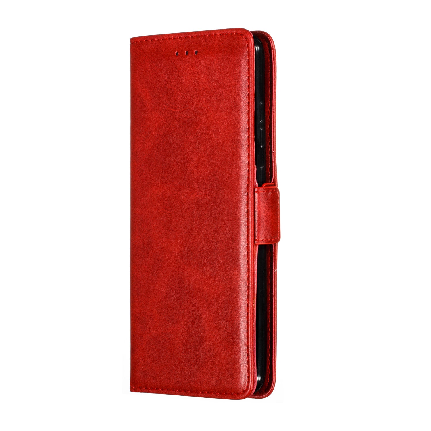 Wallet Leather Stand Phone Cover with Lanyard for Samsung Galaxy S20 Ultra - Red