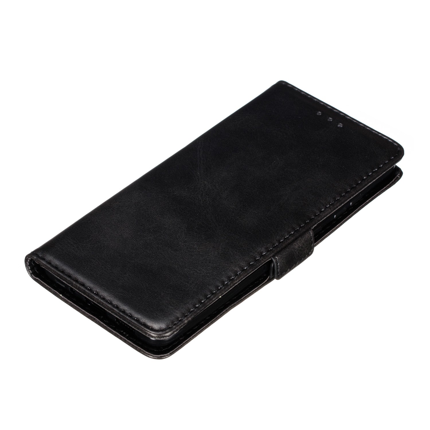 Wallet Leather Stand Phone Casing with Lanyard for Samsung Galaxy S20 Plus - Black