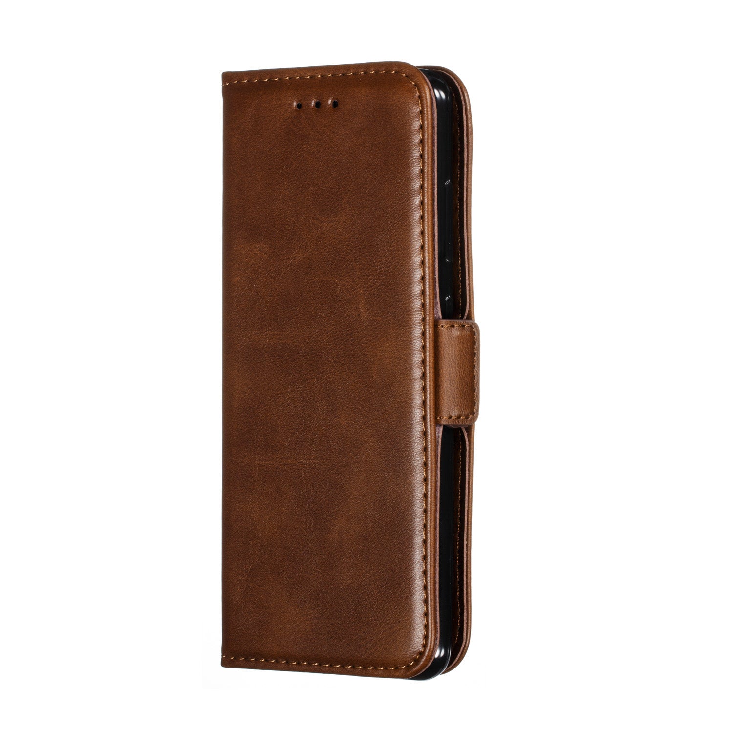 Wallet Leather Stand Case for Samsung Galaxy S20 4G/S20 5G - Coffee