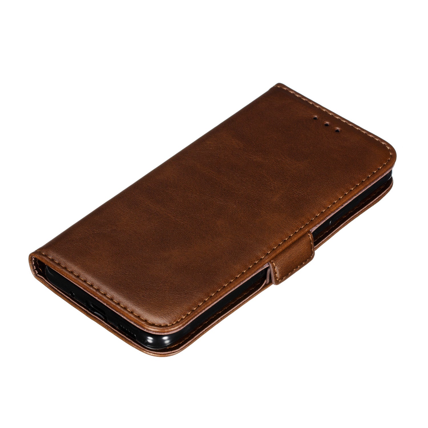 Wallet Leather Stand Case for Samsung Galaxy S20 4G/S20 5G - Coffee