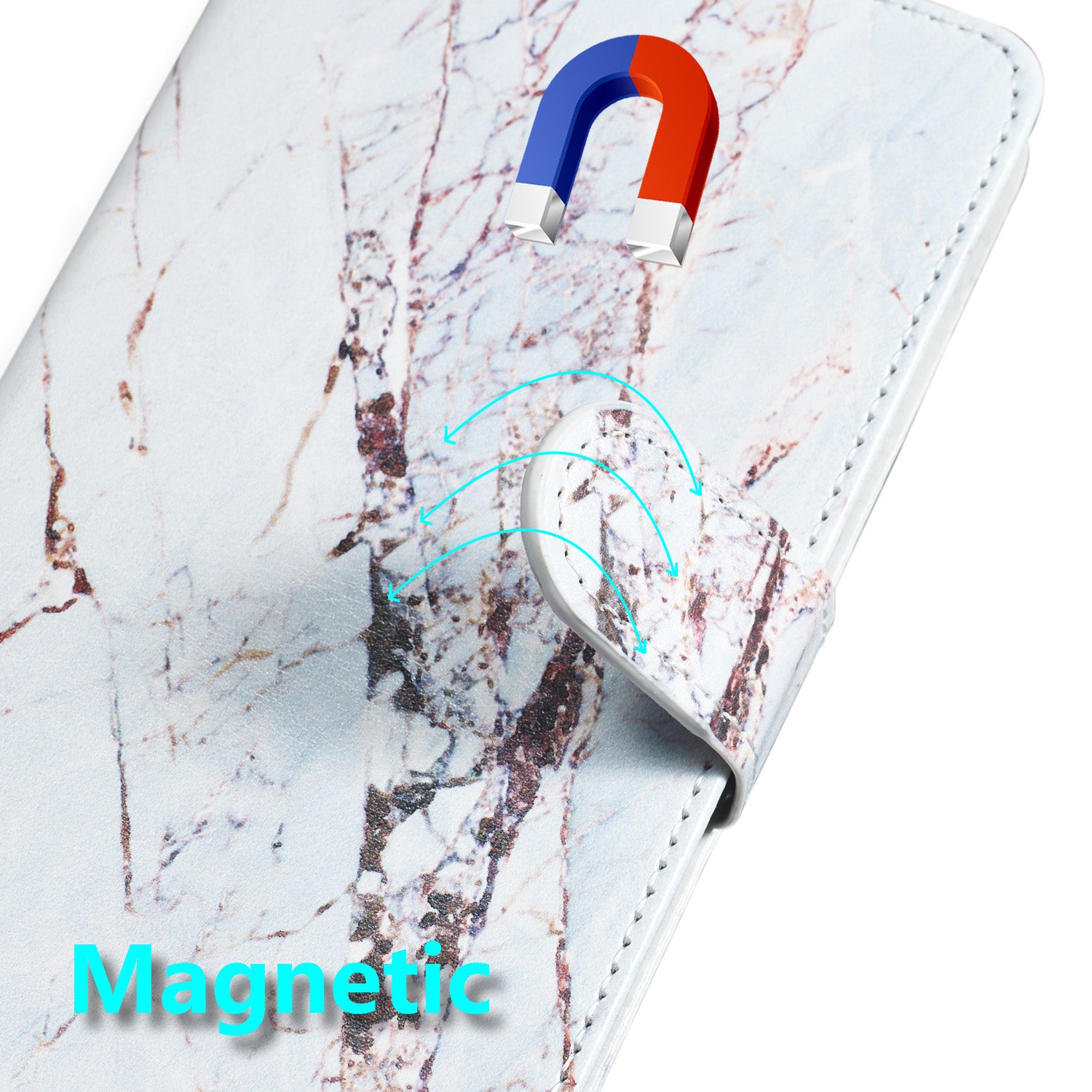 New Pattern Printing Leather Wallet Stand Phone Case for Samsung Galaxy S20 Ultra - Brown Marble Grain