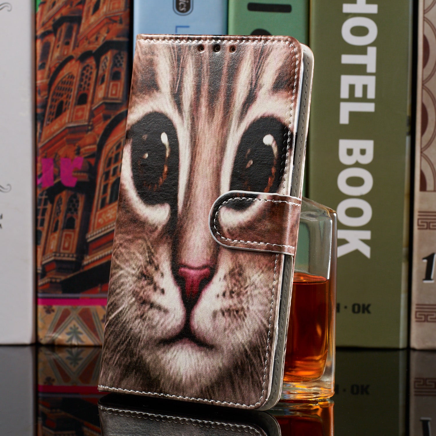 New Pattern Printing Leather Wallet Stand Phone Case for Samsung Galaxy S20 Ultra - Cat