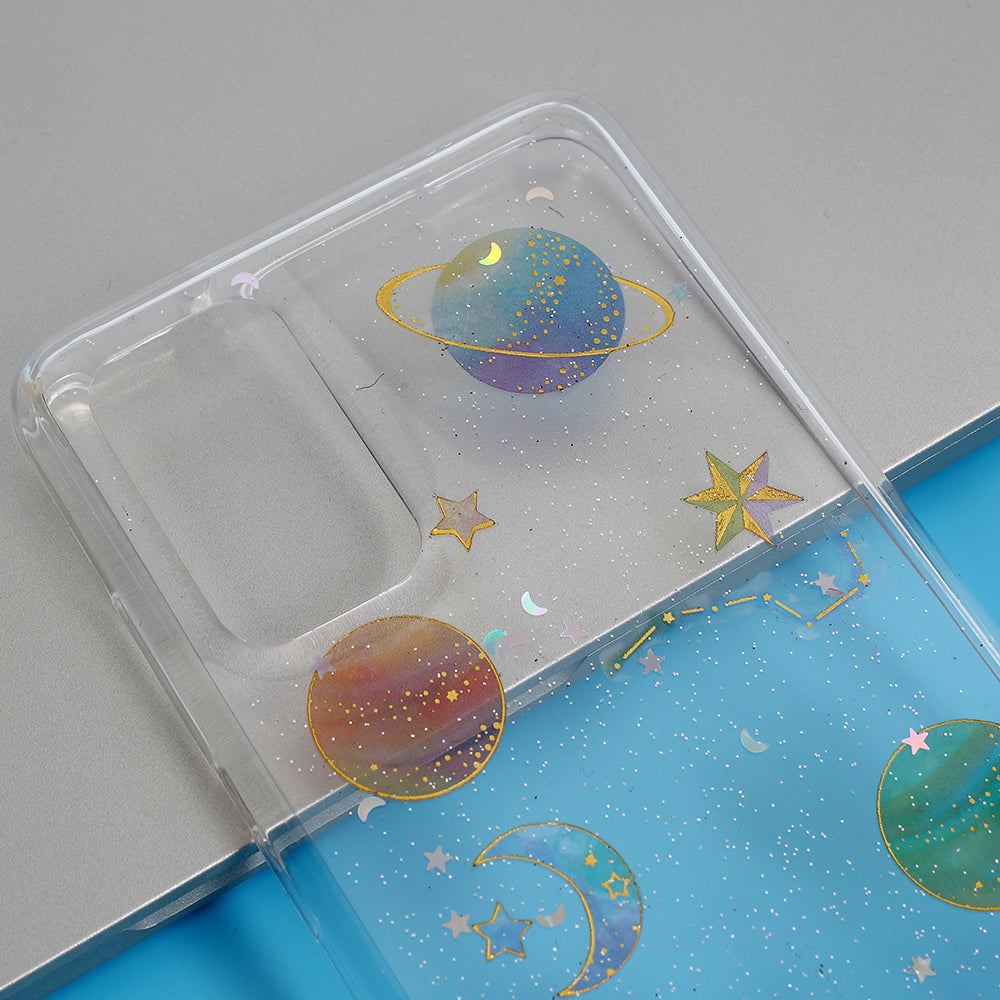 Star Planet Epoxy Soft TPU Protection Cover for Samsung Galaxy S20 Plus