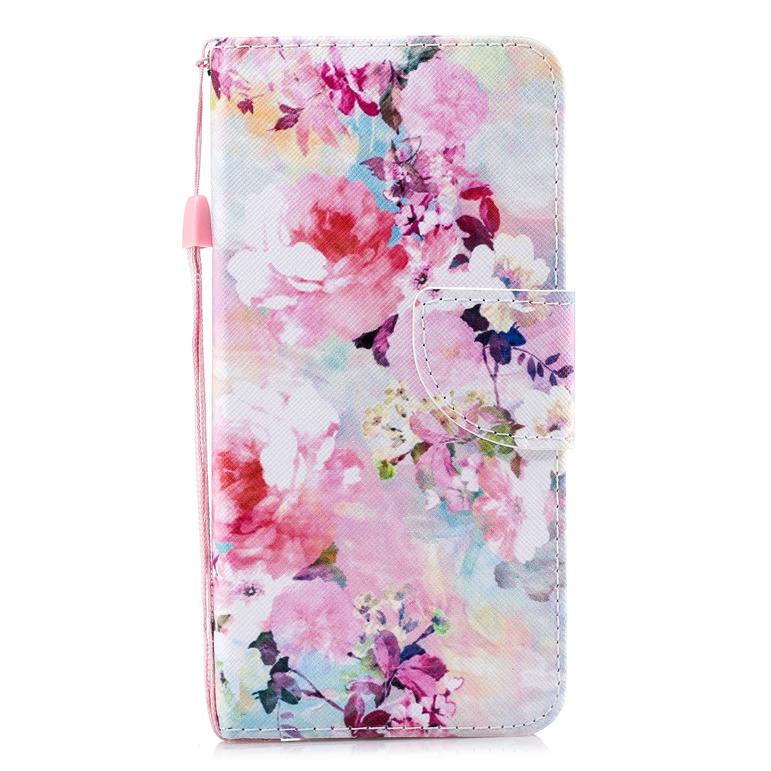 Pattern Printing Cross Texture Wallet Leather Stand Case for Samsung Galaxy S20 4G/S20 5G - Vivid Flowers